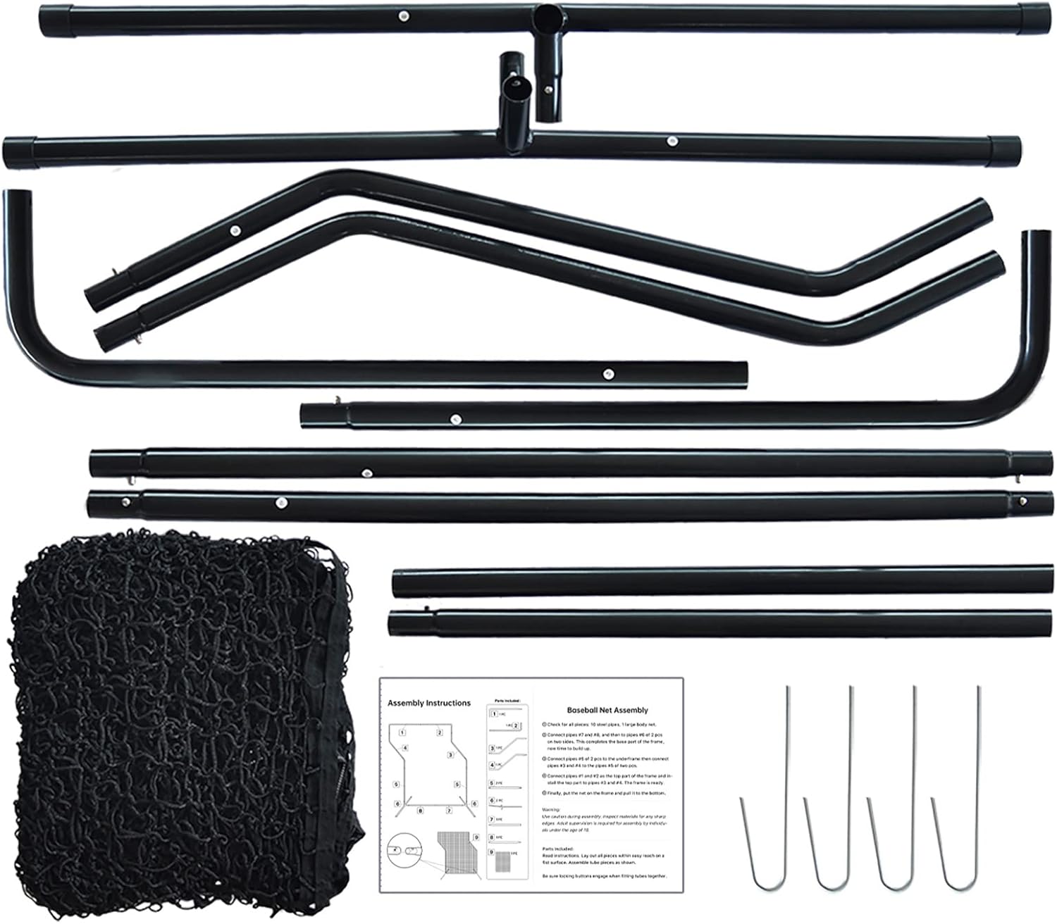 Baseball Z Screen - 7x5ft Heavy Duty Portable Pitching Screen for Batting Cage Field & Backyard Practice - Ideal for Coaches Teams & Players