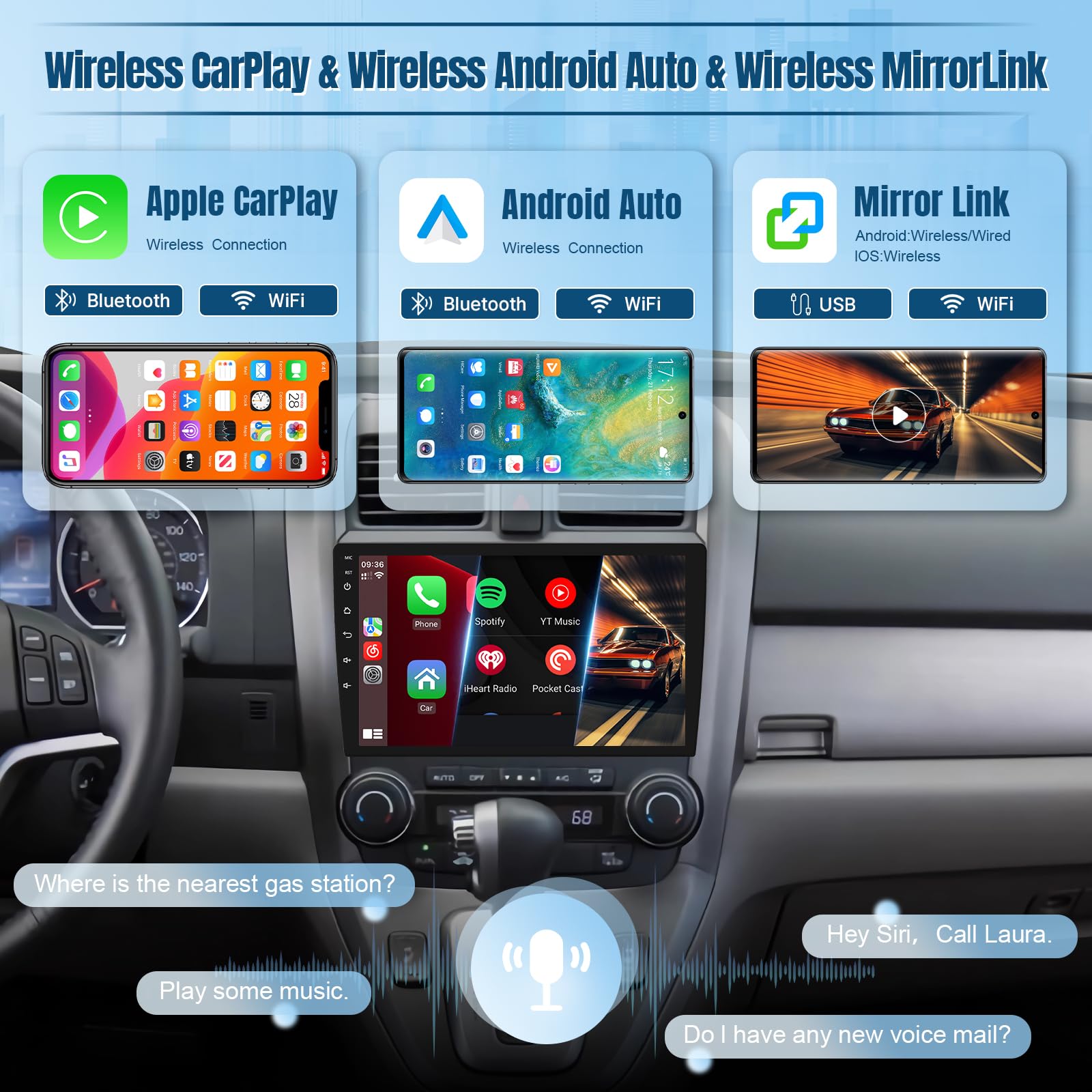 Amazon.com: Naifay Android 12 Car Stereo Double Din Car Radio with