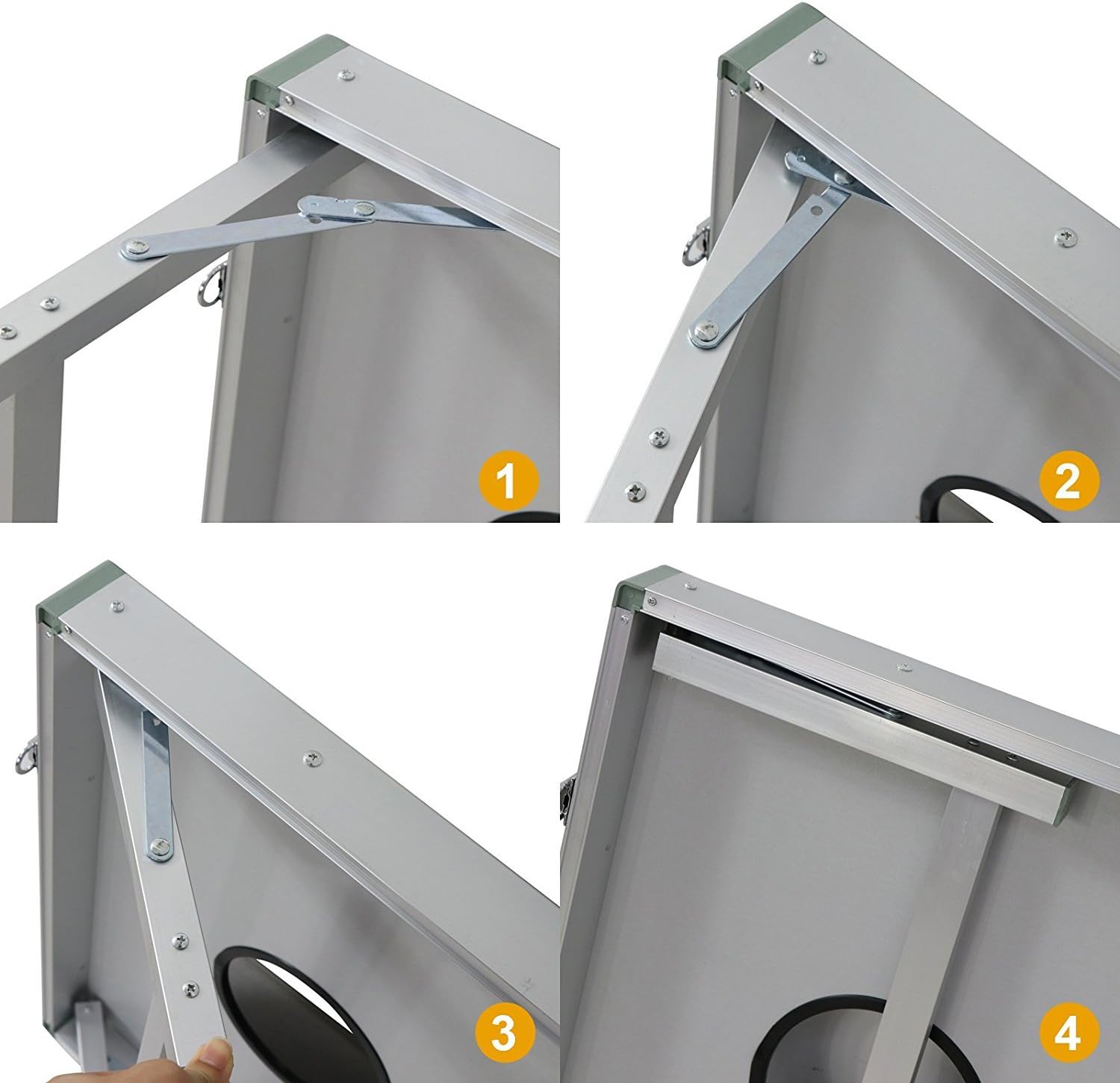 F2C Premium Cornhole Outdoor Game Set, Aluminum Waterproof Cornhole Boards Backyard Toss Game with Bean Bags & Carrying Case