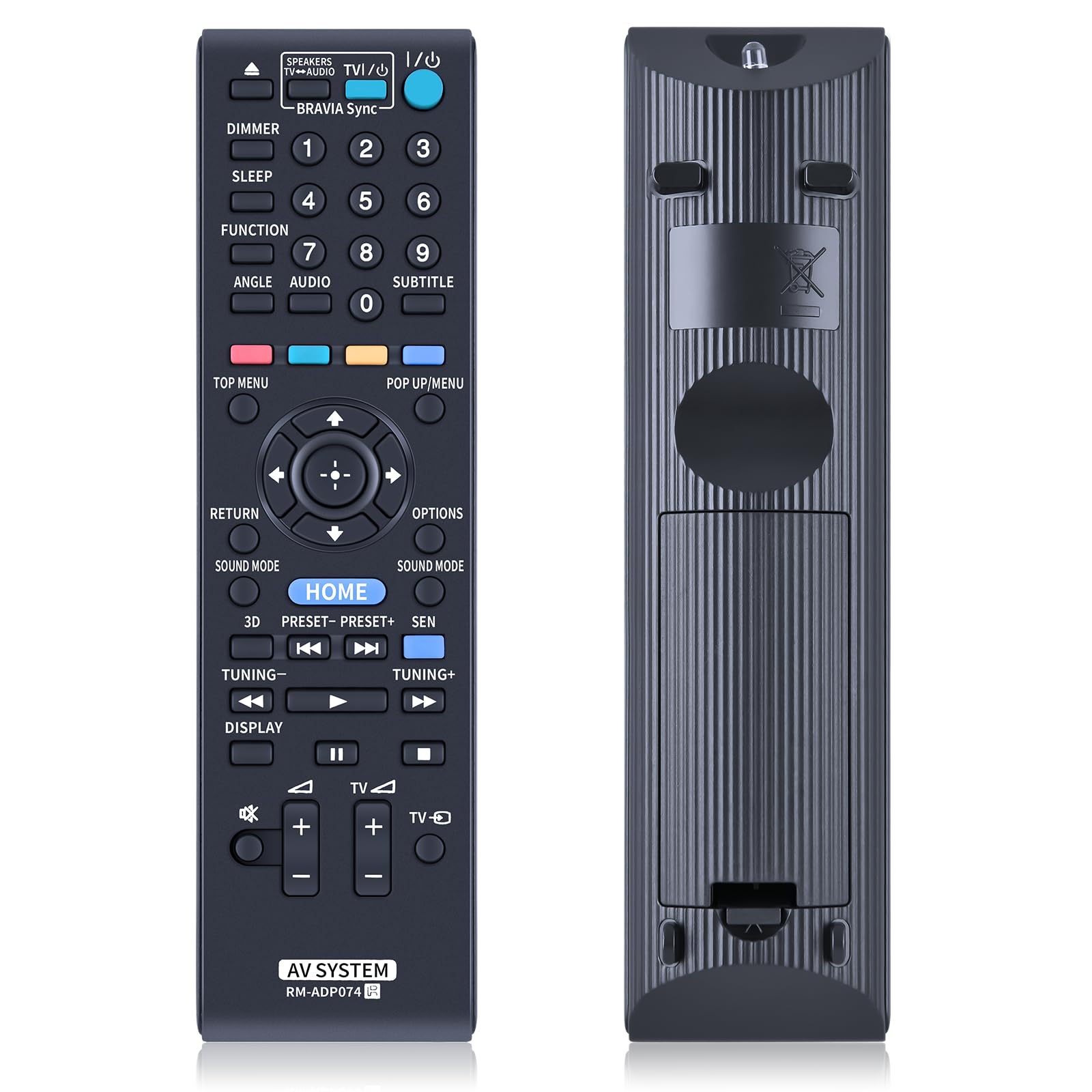 PZL RM-ADP074 Replacement Remote suit for Sony BDV-N990W BDV-N890W BDV-N790W BDV-E490 BDV-E190 BDVN990W BDVN890W BDVN790W BDVE490 BDVE690 BDV-E690 BDV-E290 Blu-ray Disc DVD Home Theatre System