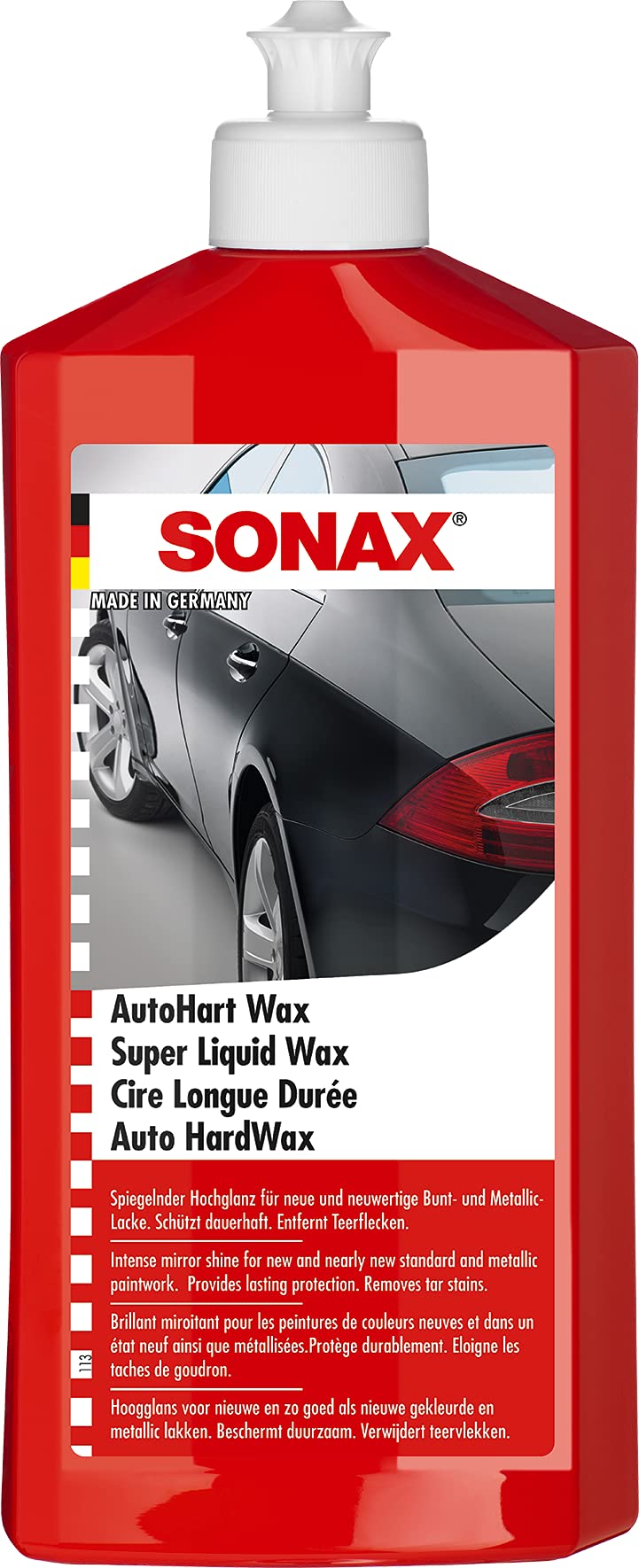 SONAX Cire longue durée (500 ml) de la cire de Carnauba soignent les laques et les protègent durablement | Réf: 03012000-810