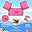 MoKo Swim Arm Band for Kids 20-30-40-50lbs, Clearance Toddler Swim Vest Cute Cartoon Swimming Wings Pool Floats Sleeve Children Water Sports Learning Swim Training Equipment, Magenta & Flamingo