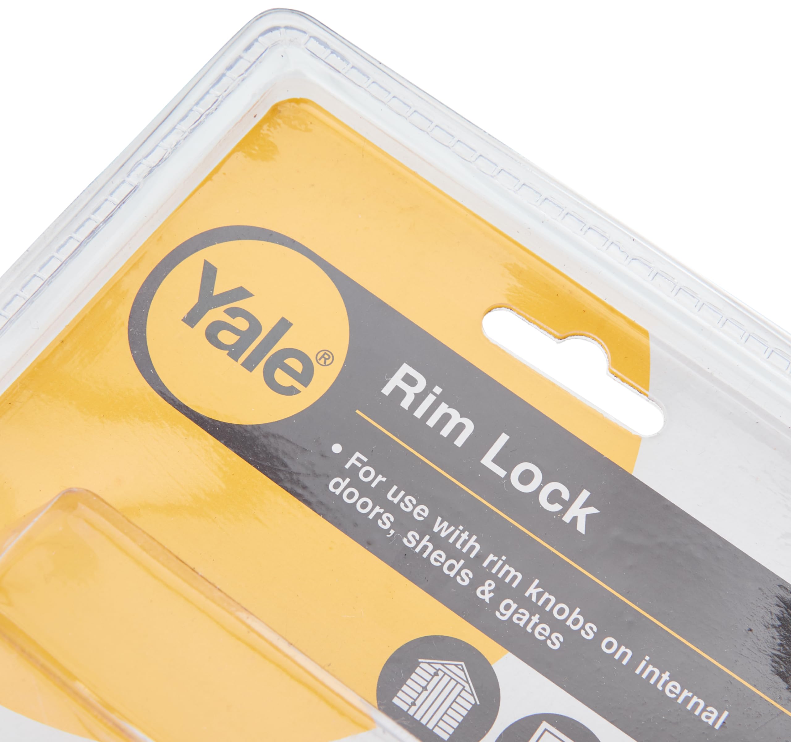 Yale YALP401PB Serratura a Cerchio Stretto, Adatta per Porte Interne, capannoni e cancelli, Color_Name, 138 x 76 mm (5 x 3 Inch)