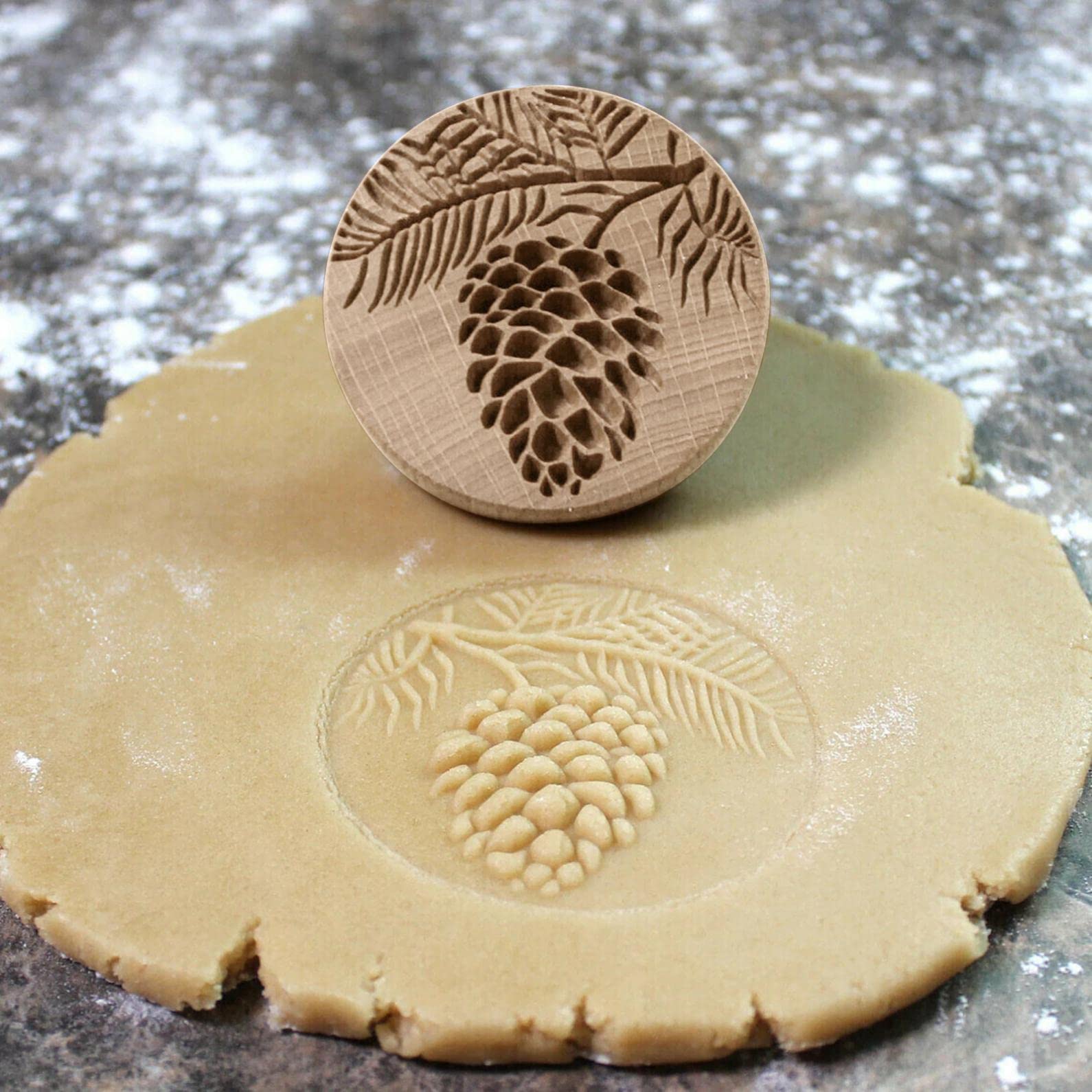 Moldes de galletas de madera, galleta, galleta de sello, cortador de galletas, galleta de prensa de molde de madera tallada, galleta de jengibre, estampado de galletas ，Molde de Galletas