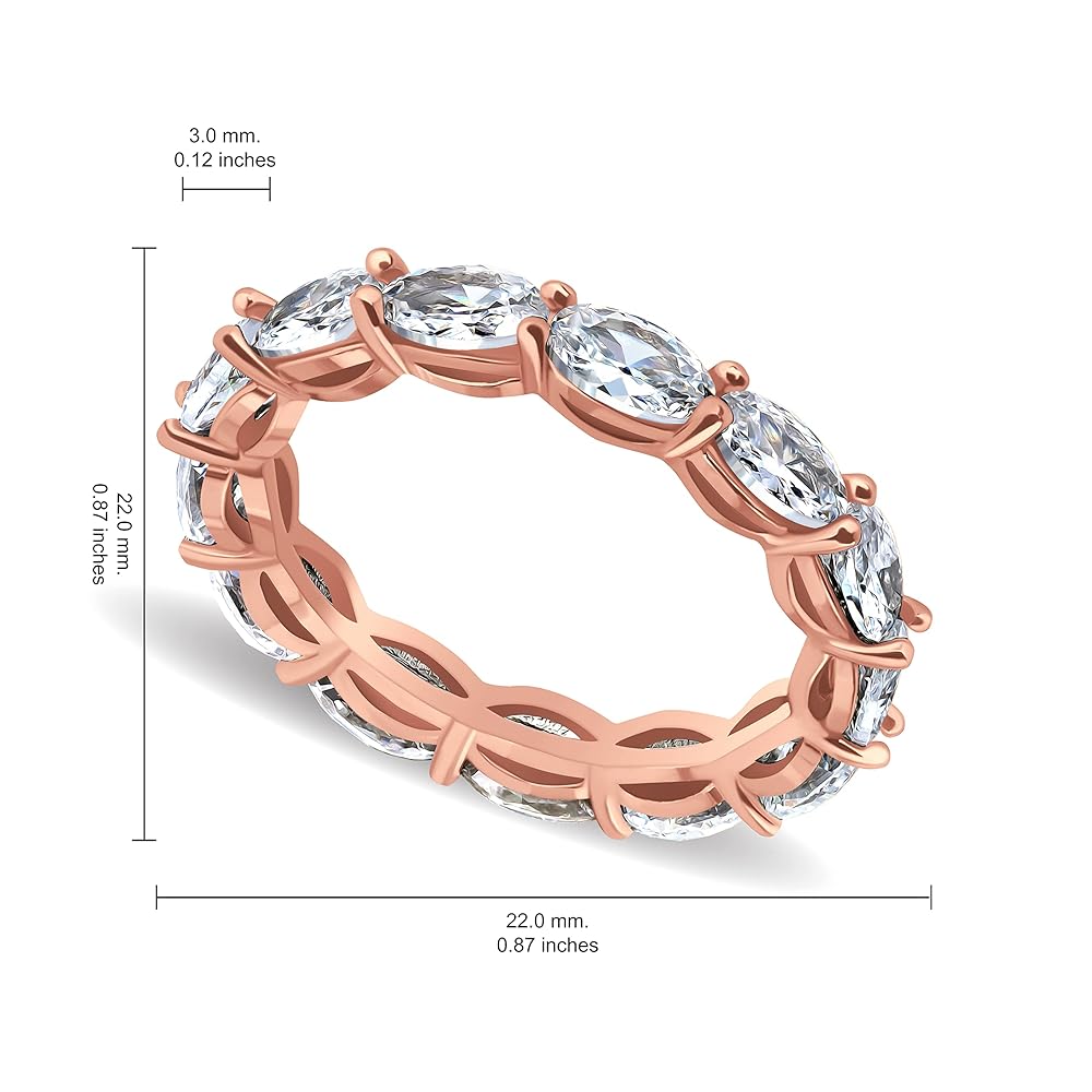 Amazon.com: Hoops & Loops Rose Gold Flashed Sterling Silver