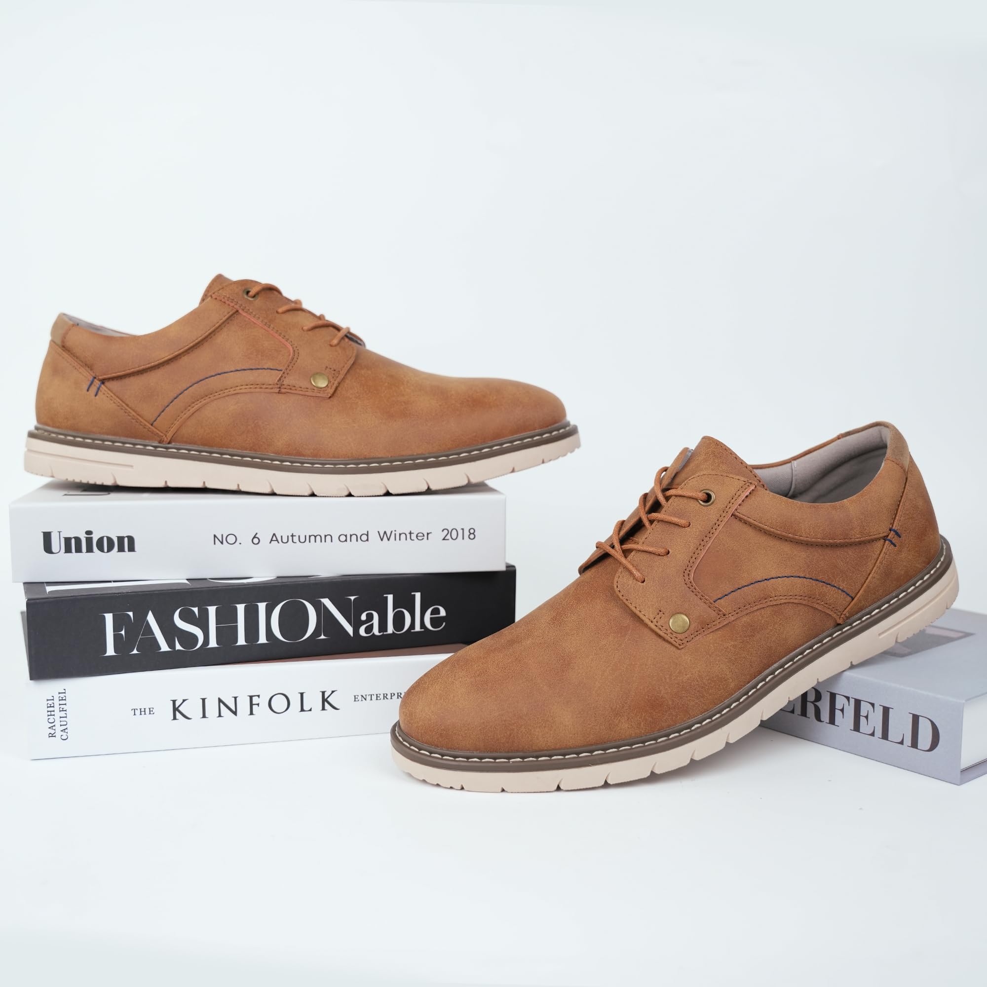 Hawkwell Herren-Oxford-Schuhe in Übergröße, leger, bequem, Business-Sneaker