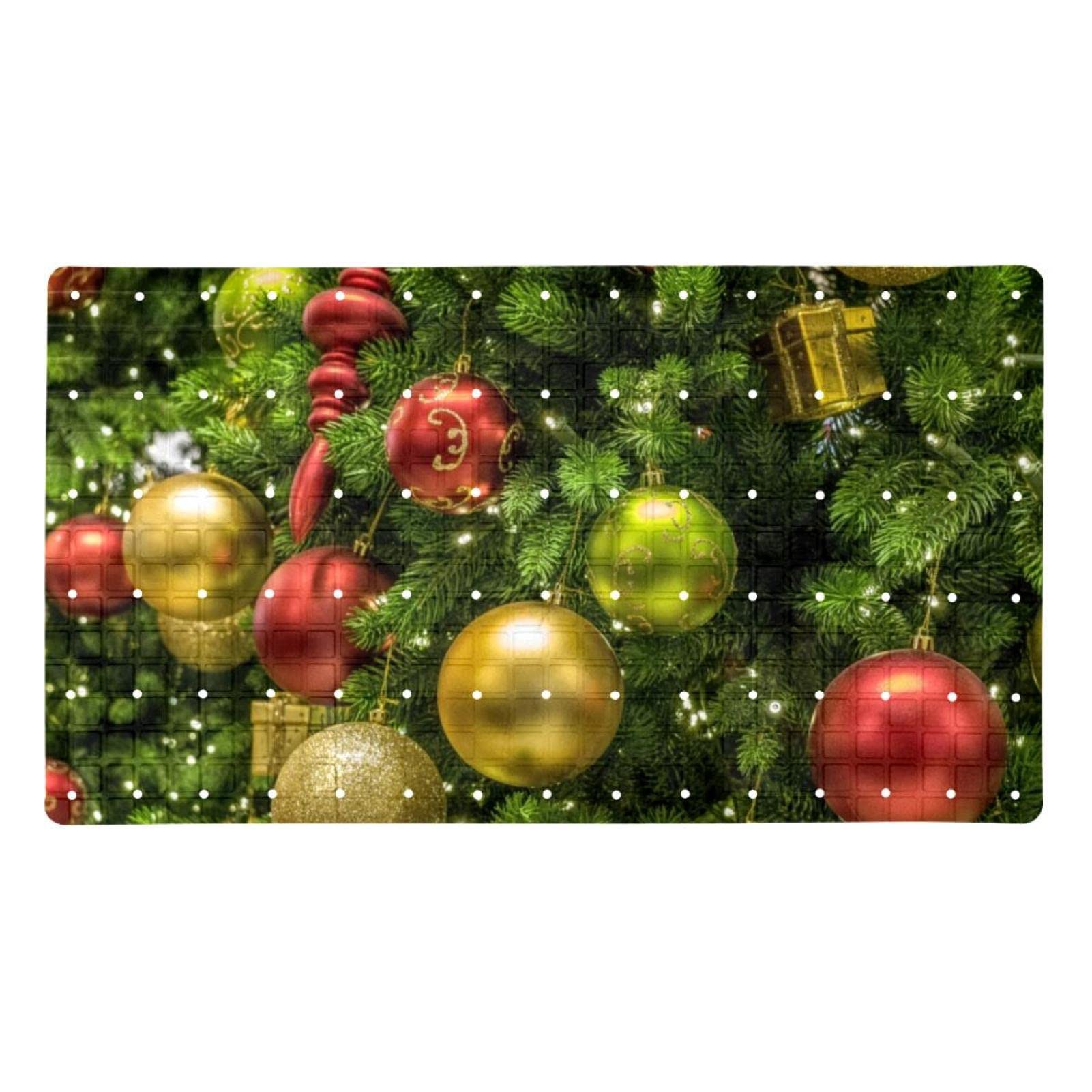 Alfombrillas de baño infantiles y para mayores con diseño navideño de campanas