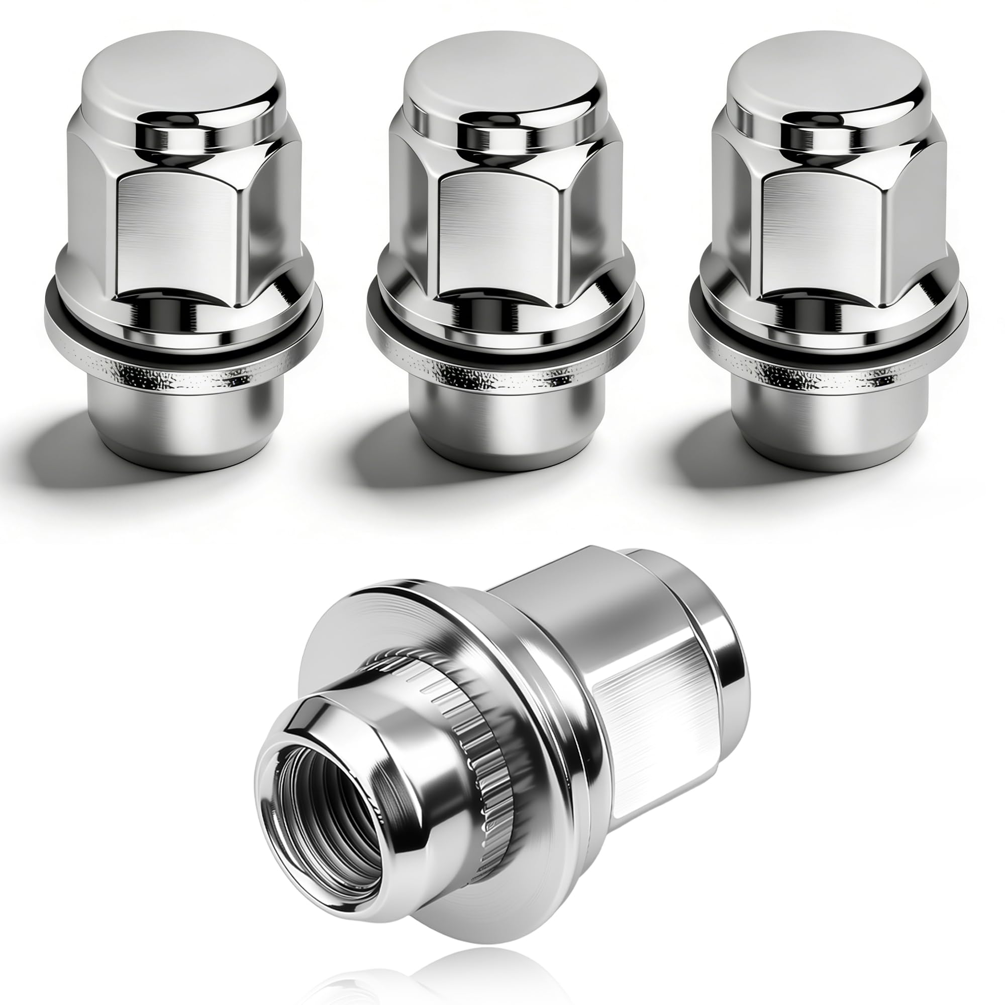 Amazon.com: 4PCS M12x1.5 Lug Nuts Set,Chrome-Plated Steel Wheel