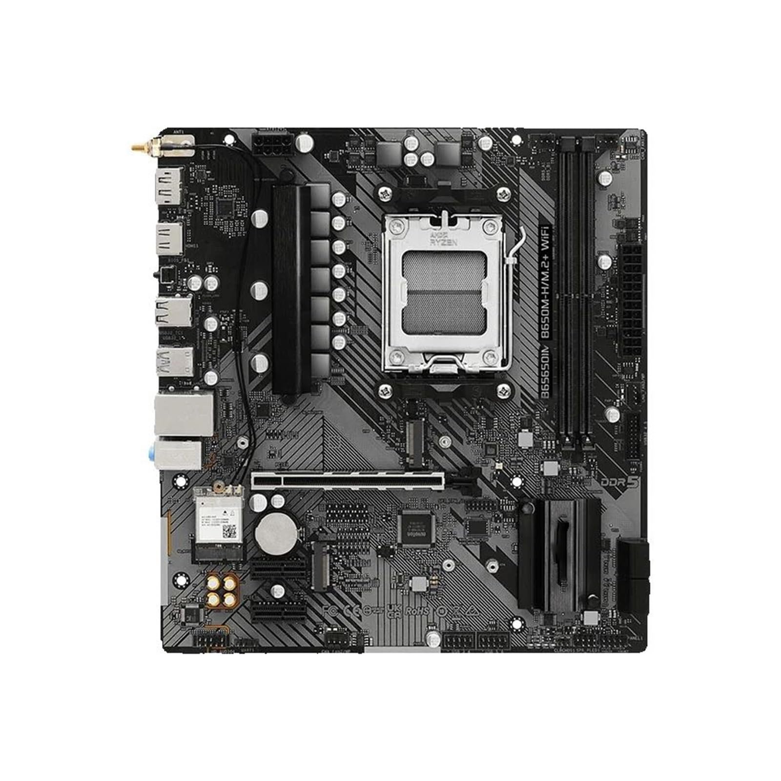 Scheda madre Scheda madre Fit For Asrock B650M-H/M.2+ WiFi Micro-ATX, AM5, LGA 1718, B650, Micro ATX, DDR5, PCIe 4.0 M.2,