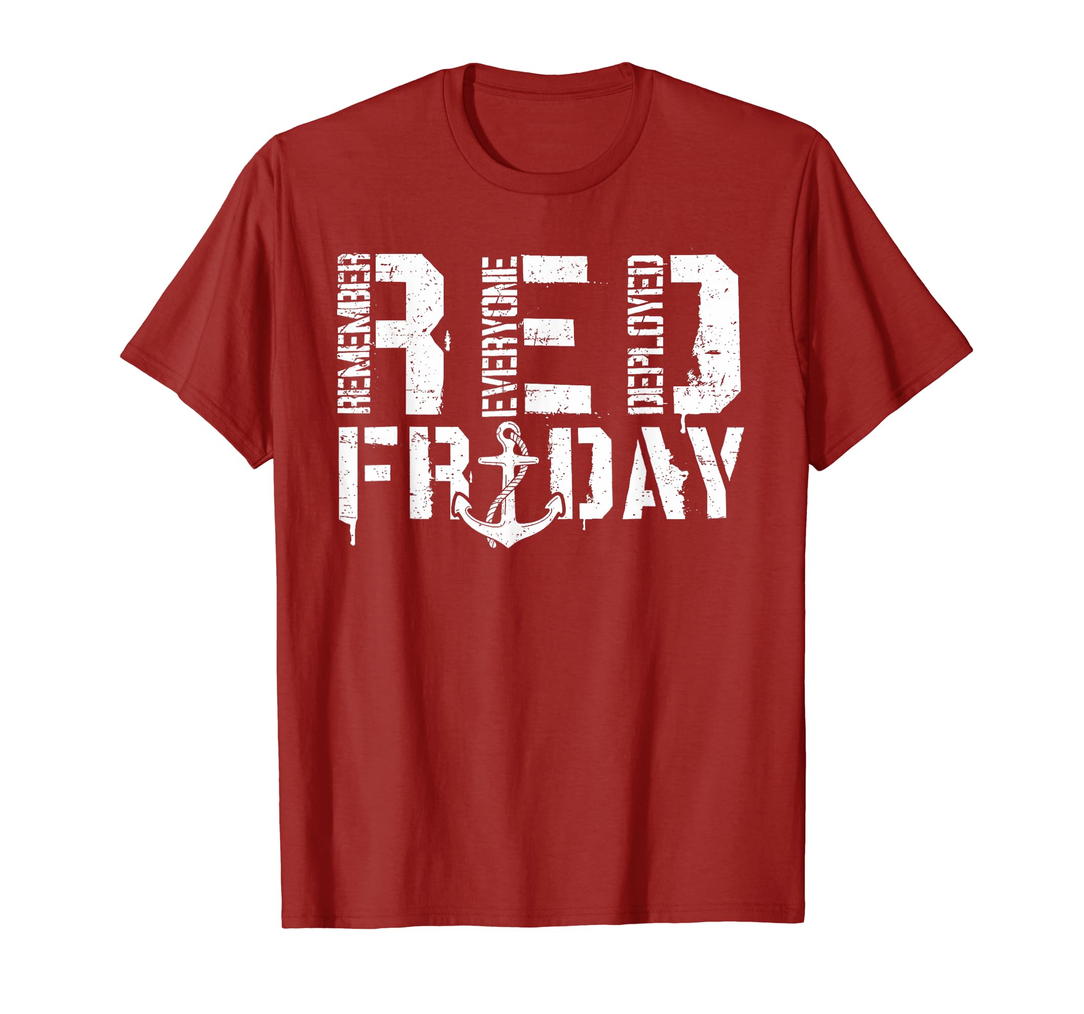 Red Friday AnchorArmy Supportive Remember Everyone Deployed T-Shirt