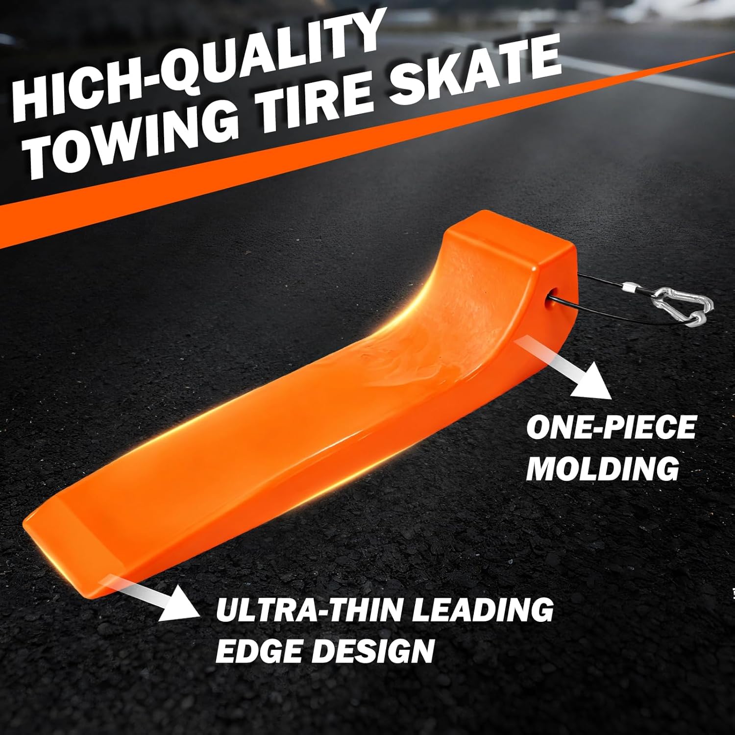 YATOINTO Tire Skates for Car Haulers Flat Beds Wreckers and Rollback Carriers, 4 Pack