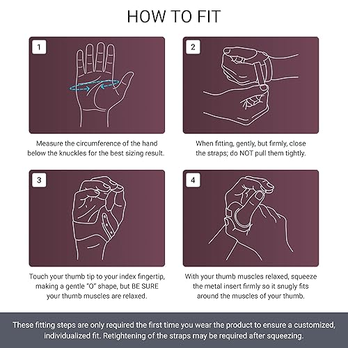 Miniatura 7 de PUSH MetaGrip CMC Thumb Brace for Osteoartritis CMC Dolor en las articulaciones. Estabiliza la articulación CMC del pulgar sin limitar la función de