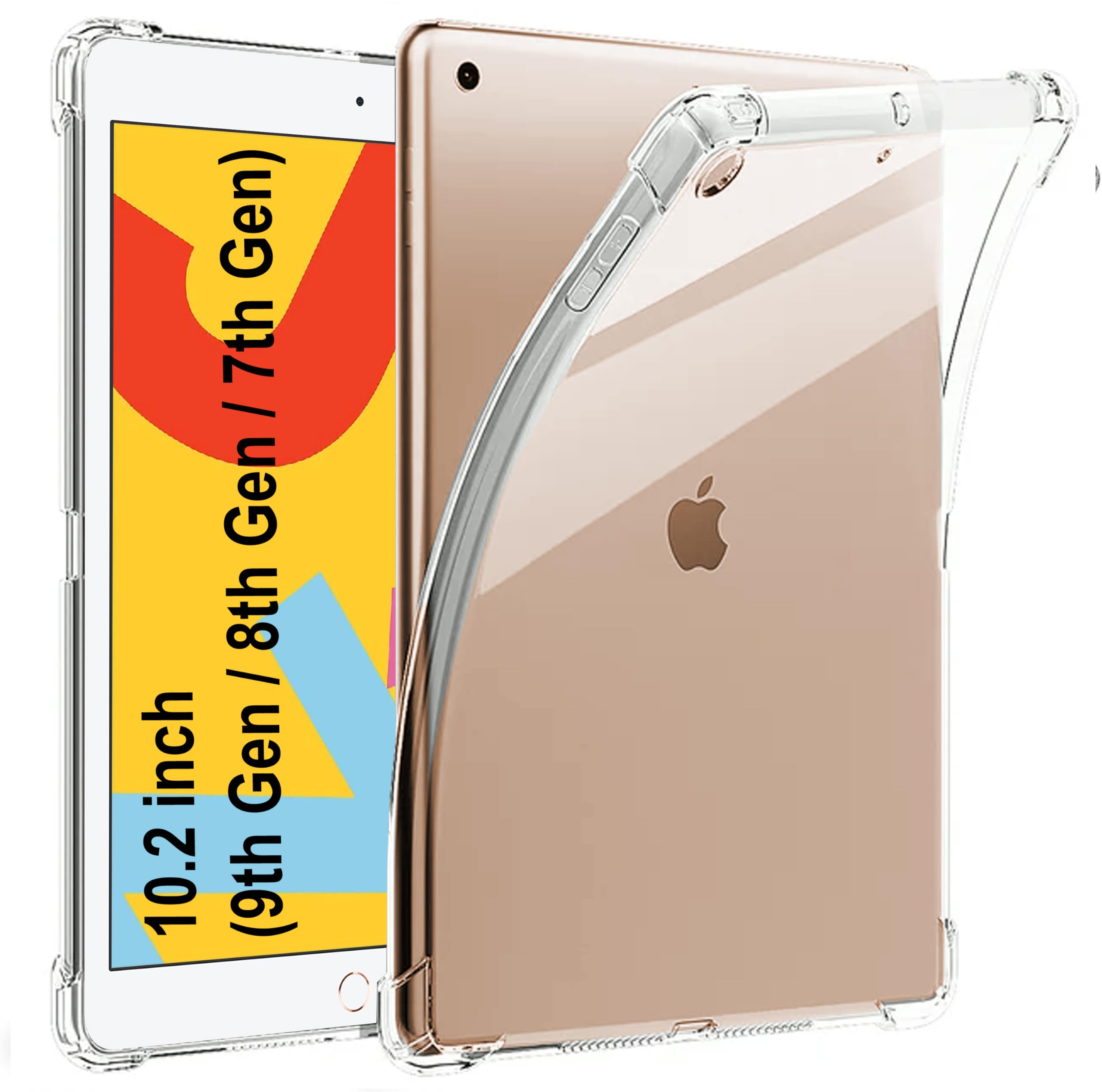 TGK Transparent Back Cover for iPad 7th Gen 10.2 inch Case (B0CWPGBRY1) Amazon Price History, Amazon Price Tracker