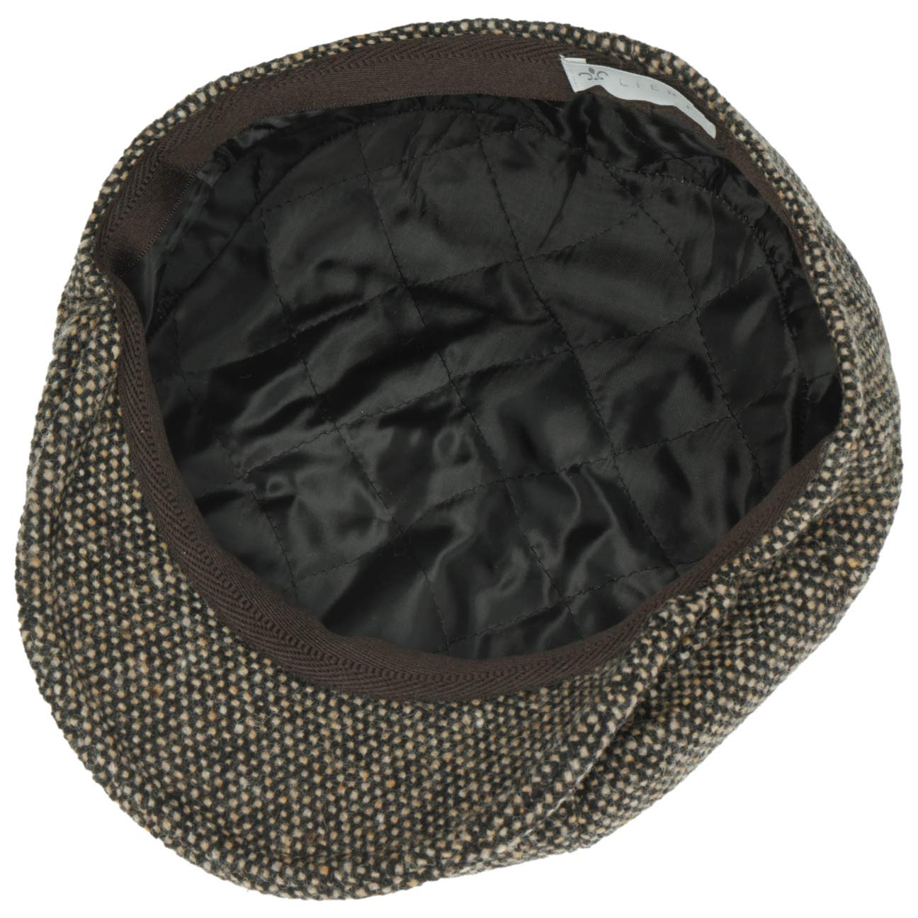 Lierys Tweed Winter Gorra con Visera Plana con algodón Forro Interior Made in Italy Mujer Hombre Otoño Invierno