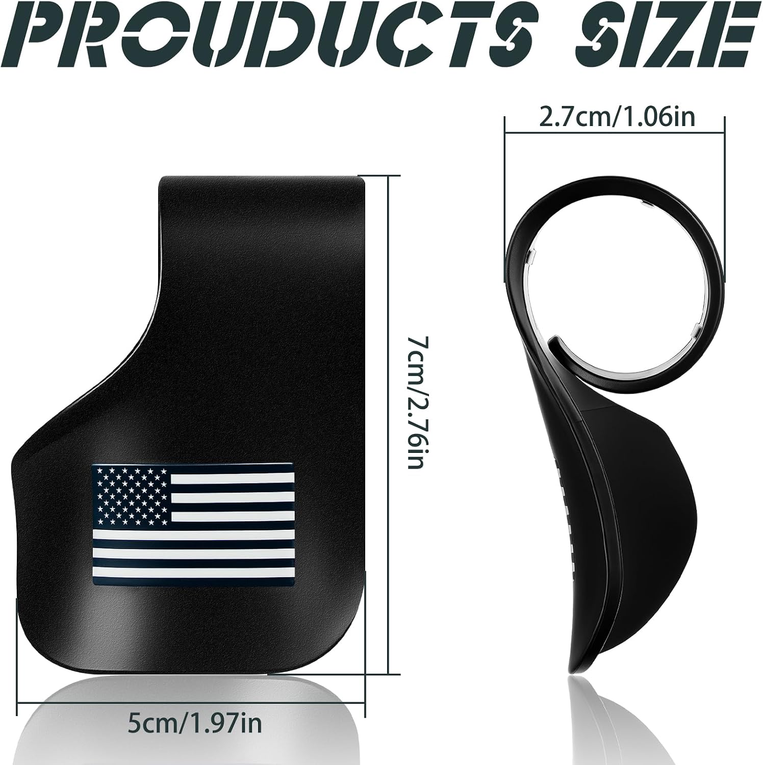BBTO 2 Pcs Black Throttle Mounted Motorcycle Cruise Assist Wrist Hand Grips Handlebar, Motorcycle Throttle Mounted Assist Oil Control ABS, American Flag Decal, for Scooters, Electric Bike(Black)