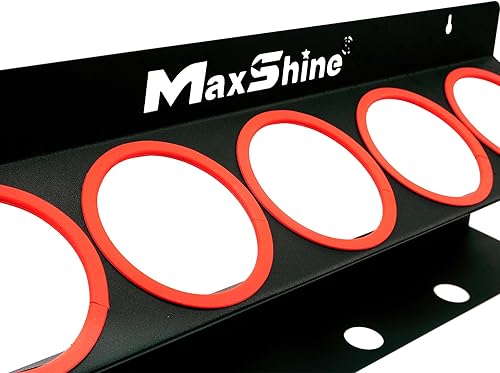 Miniatura 5 de Maxshine Soporte universal para botellas de aerosol para detalles, organizador móvil para detalles y garaje de automóvil, tiene capacidad para 5