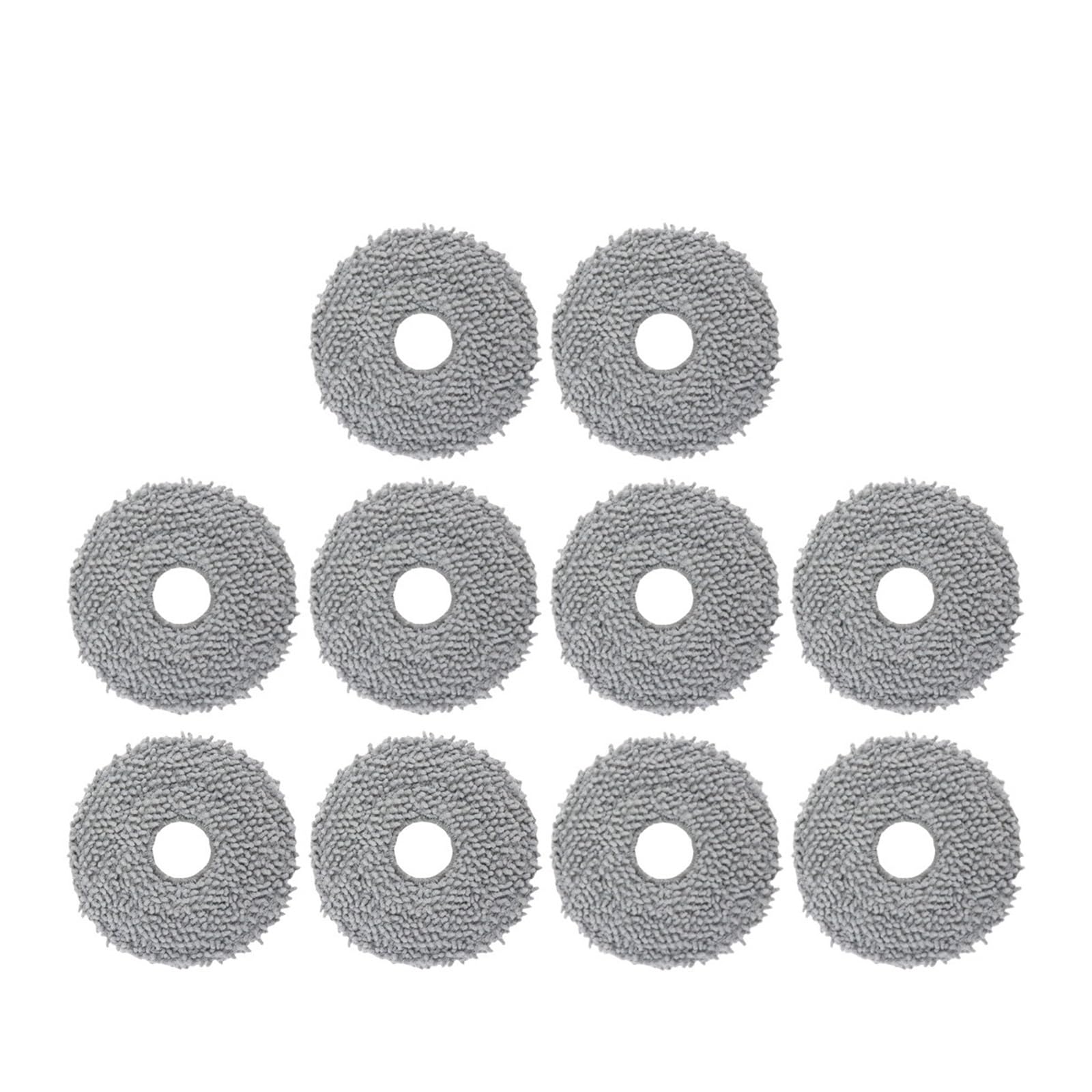 NUCBCULWP Mop Cloths ，Compatible For Roborock， Qrevo Master/Qrevo Slim / V20 / P10S Pro Robot Vacuum Cleaner Parts Rag Mop Pads Accessories(A-10PCS)