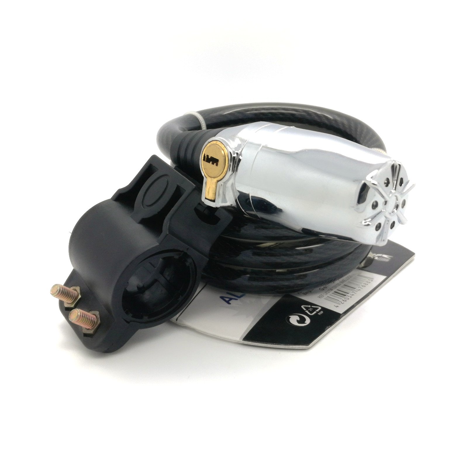 Lucchetto A Catena Per Bici 120cm - Cavo Acciaio 12mm, Antifurto Per Moto E Scooter - Foto 2