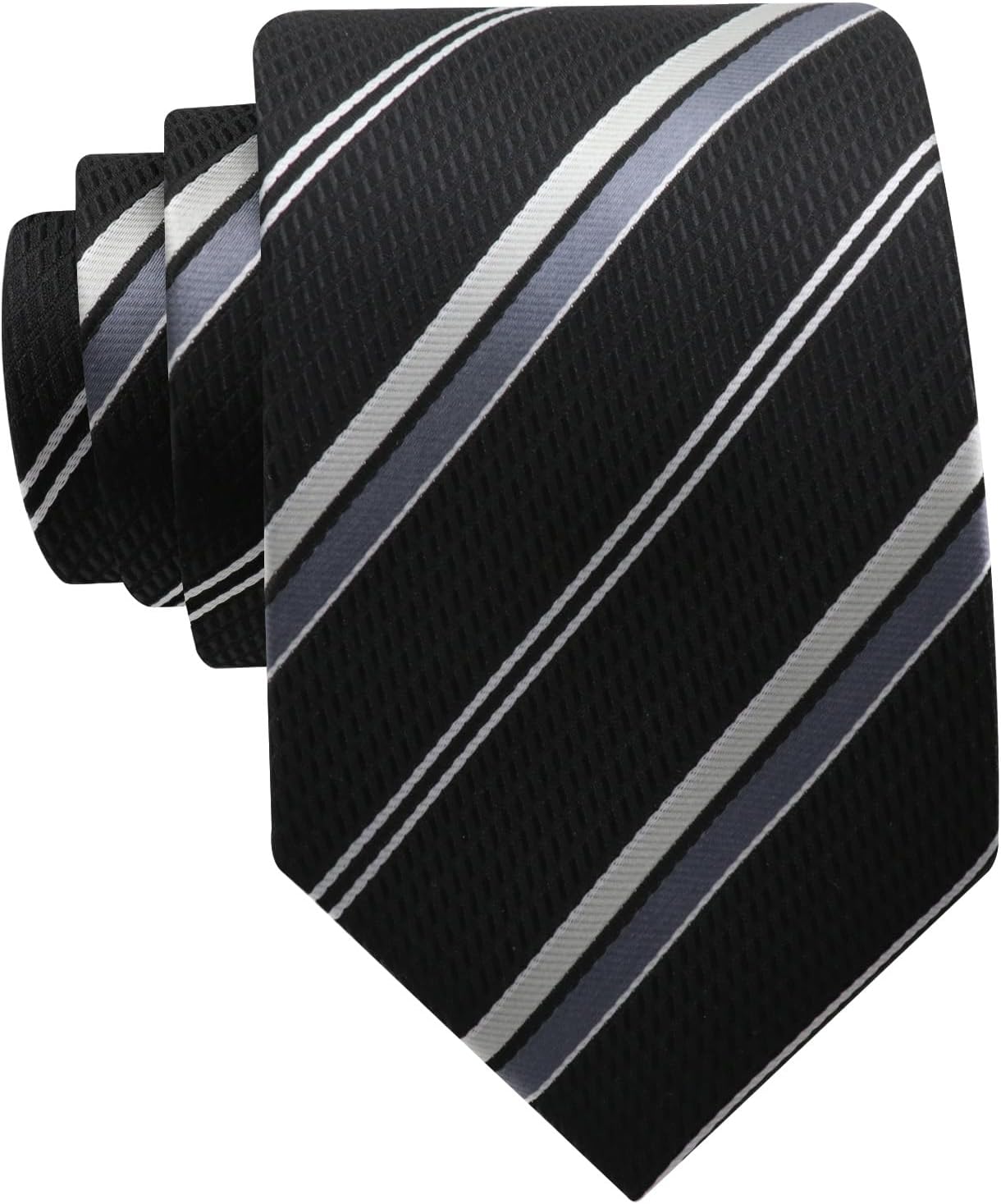 Striped Plaid Ties for Men, 3.15" Classic Men's Ties Blue Necktie for Party Lecture Business School Wedding Formal