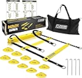 Agility Ladder (20 Feet) with Cones for Speed Agility Training & Quick Footwork Exercise - Soccer & Football Training Equipment for Adults, Youth & Kids