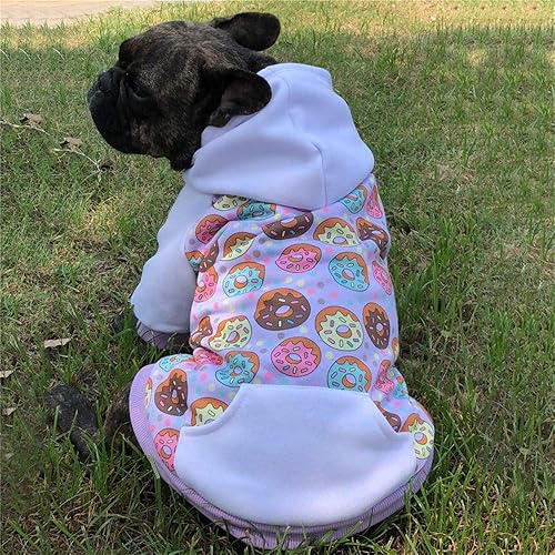 Miniatura 4 de Sudaderas con capucha moradas para perros pequeños y medianos, sudadera con capucha de Navidad con bolsillo, sudadera con capucha para mascotas,