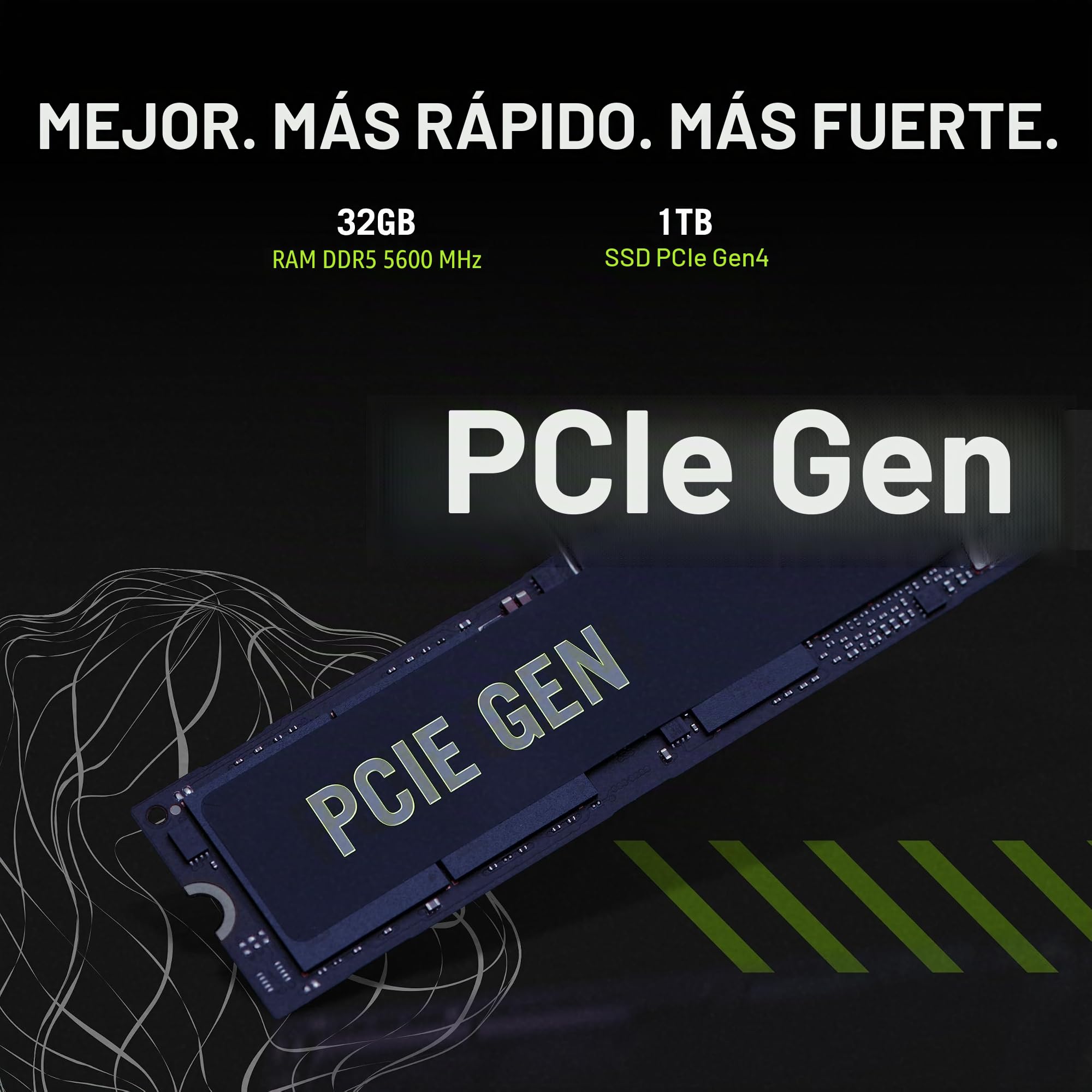 ASUS ROG Strix G16 (2025), 16" ROG Nebula 16:10 2.5K 240Hz/3ms, NVIDIA GeForce RTX 5070, AMD Ryzen 9 9955HX, 32GB DDR5-5600, 1TB PCIe Gen 4ª generación SSD, Wi-Fi 6. E