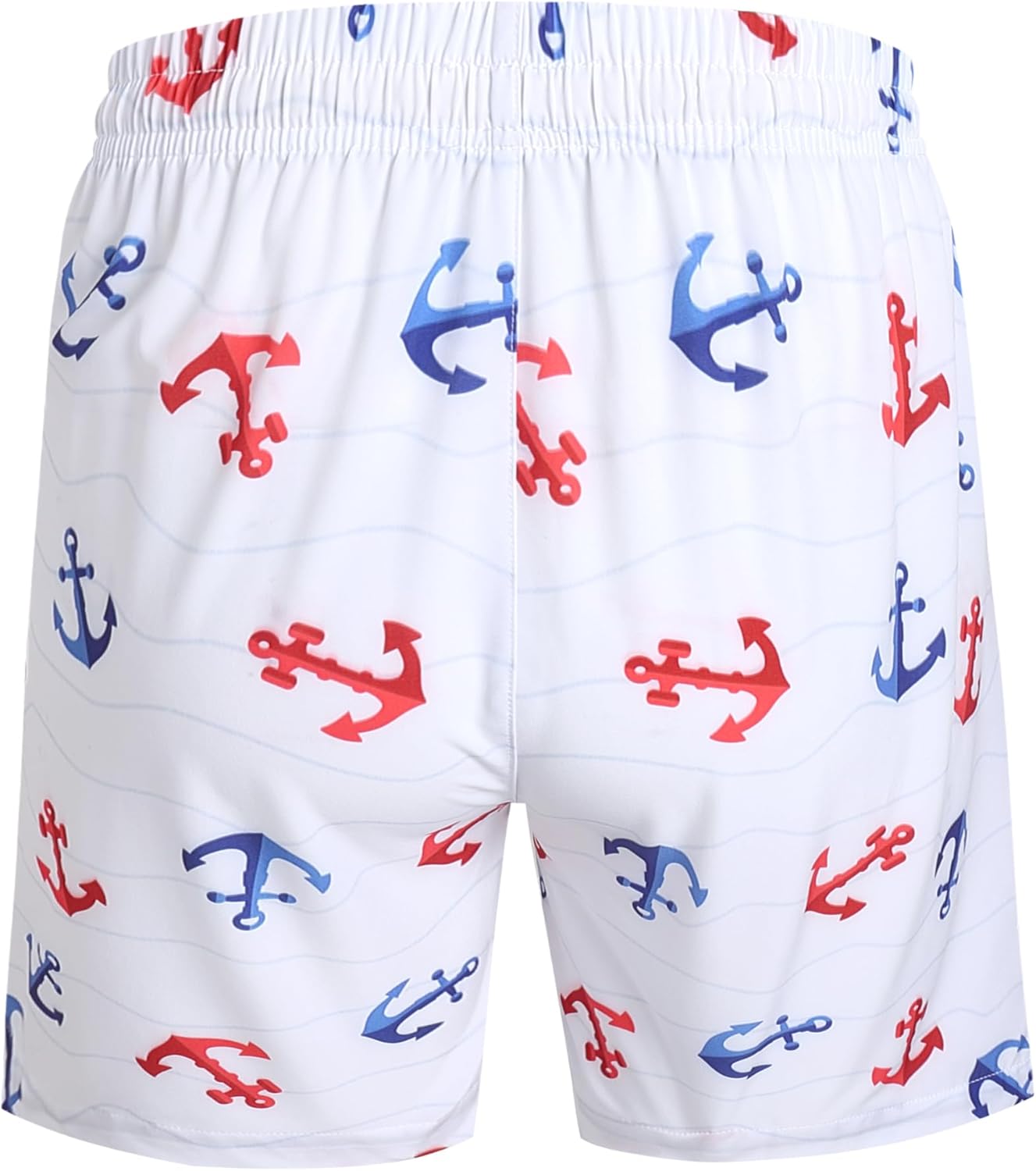 Pullonsy Men's Swim Trunks Quick Dry Board Shorts with Zip Pockets Beach Swimwear Bathing Suits - Image 2