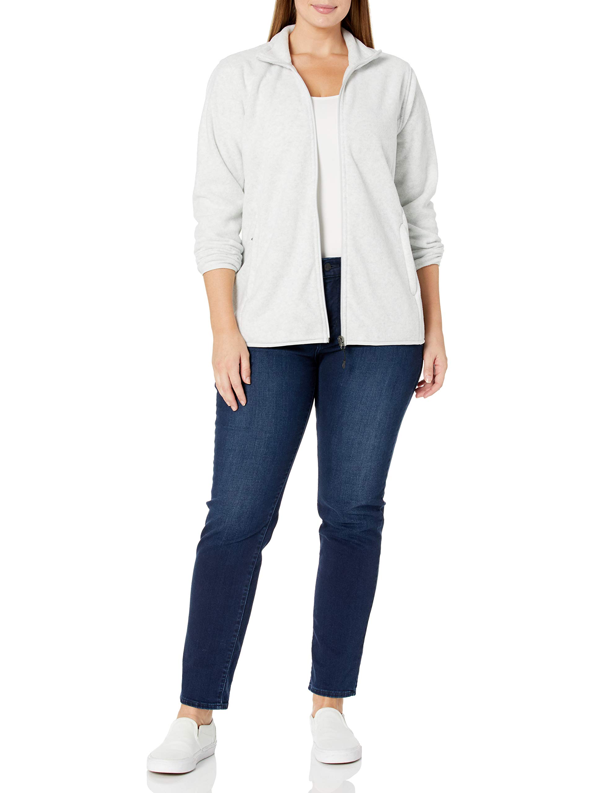 Amazon Essentials Giacca in Pile Morbido con Cerniera Intera Classico (Disponibile in Taglie Forti) Donna