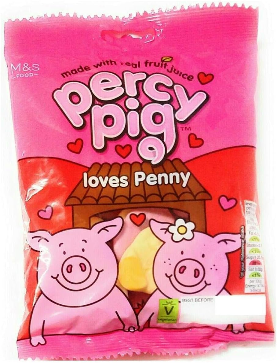 Amazon.co.jp M&S Percy Pig Loves Penny 170g M&S Percy Pig Loves Penny