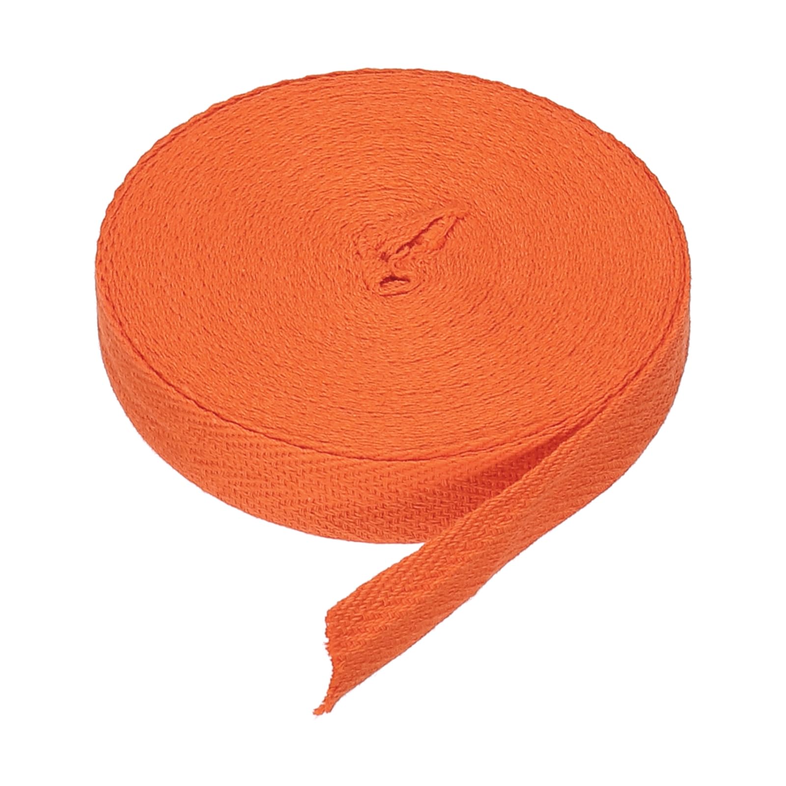 DMiotech 5/8"(1.5cm) 10 Yards Cotton Twill Tape Cotton Ribbons Bias Binding Tape Herringbone Tape Ribbons Orange for DIY Crafts Clothes