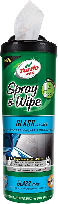 Turtle Wax 50938 Spray & Wipe Glass Cleaner