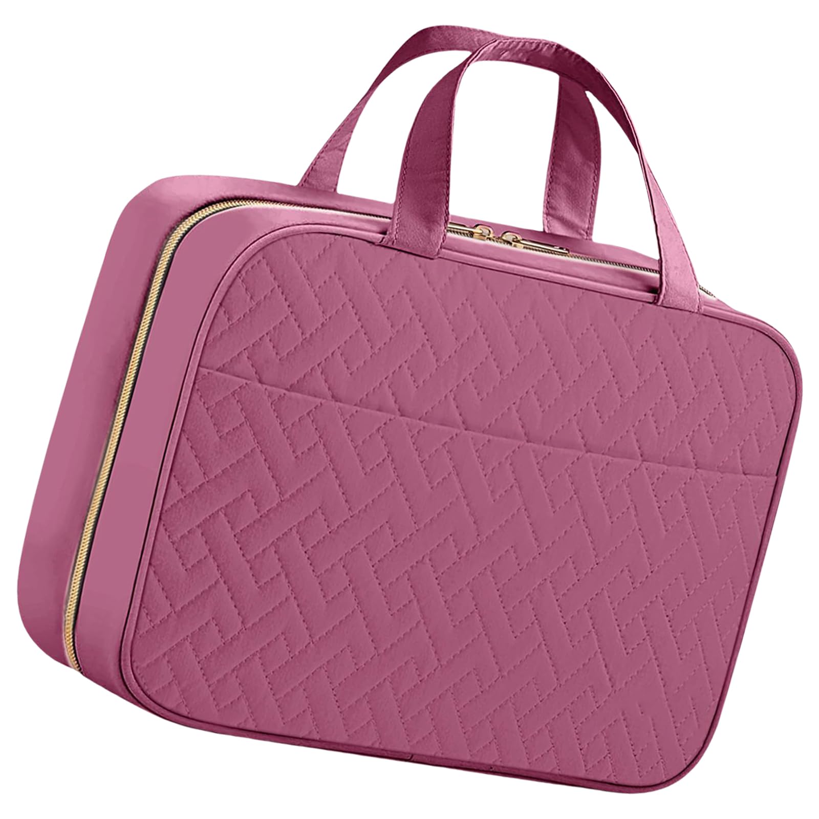 Neceser de viaje grande con gancho para colgar, bolsas de maquillaje espaciosas, organizador de cosméticos, bolsas de almacenamiento para mujeres y niñas