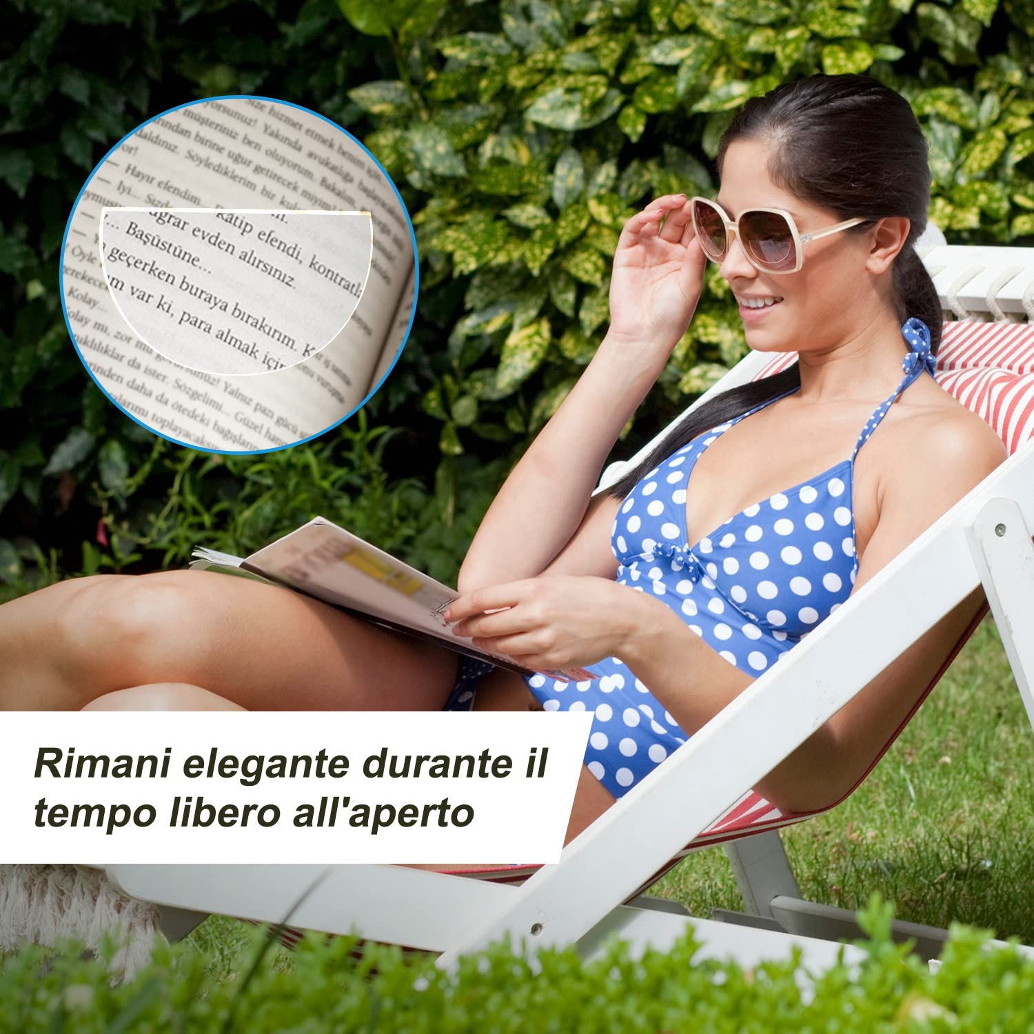 SKYWAY Lenti da Lettura Bifocali Adesive,Lenti Trasparenti per Lettura d'ingrandimento per Occhiali da Sole e Occhiali,Riutilizzabili,Senza Bisogno di Acqua