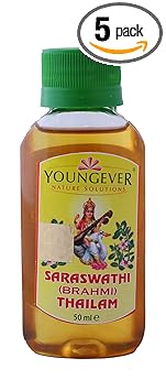 Youngever saraswathi thailam (50 ml) Pack of 5