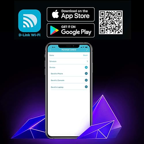 Miniatura 7 de D-Link Router WiFi 6 AX1800 Mesh Control de voz inalámbrico de doble banda Gigabit Gaming Red de Internet para el hogar (DIR-X1870-US) Negro