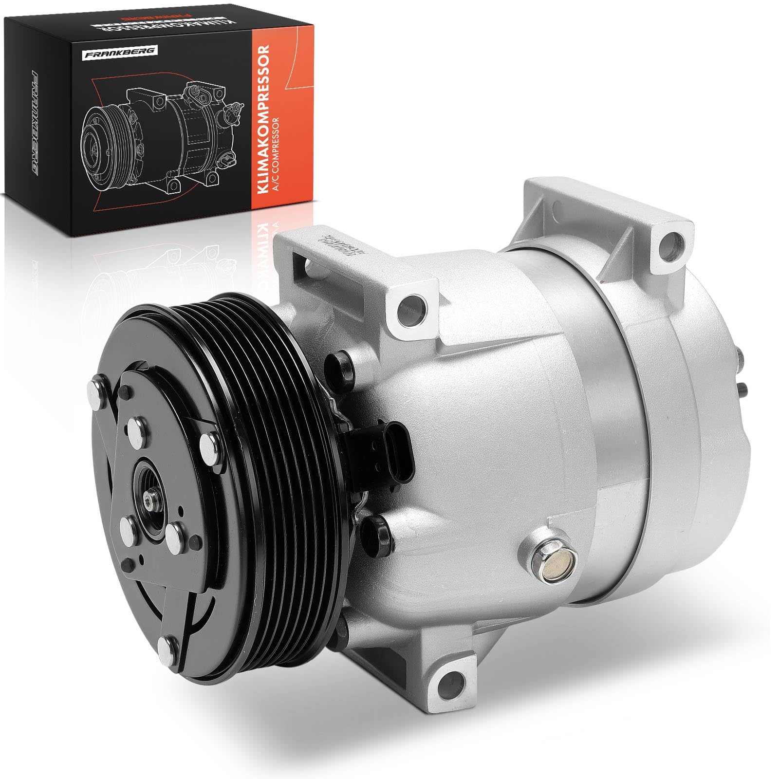 Frankberg Compressore per aria condizionata/Compressore A/C con frizione | 2763000Q1B; Compatibile con: M.e.g.a.n.e I Classic LA0/1, Autobus Interstar X70, Interstar Box X70