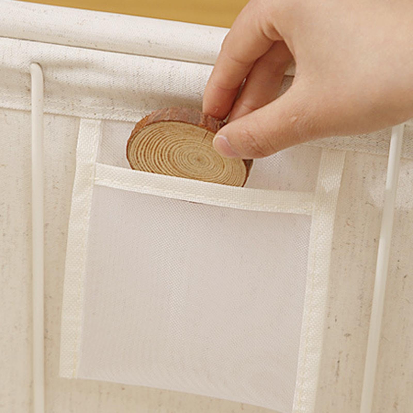 Bolsa de Almacenamiento de Organizador de Armario Plegable con Cierre Doble Material Algodón Adecuado para Almacenamiento de Edredones Ropa de, 55 litros