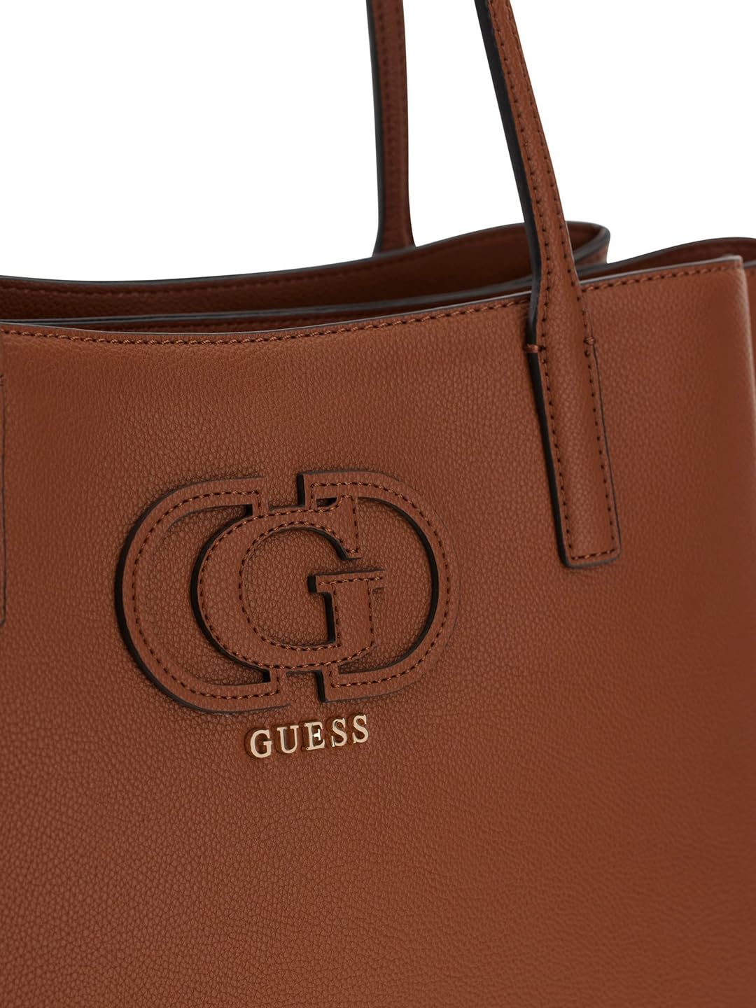 GUESS borsa a tracolla laptop bag con scomparto per laptop Isola Multi Compartment Tote Cognac marrone