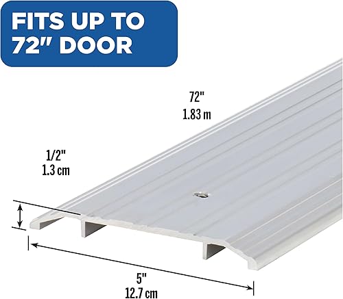 Miniatura 2 de M-D Building Products 68338 Umbral comercial de aluminio de perfil plano Solución de acceso de entrada duradera y elegante Protección contra