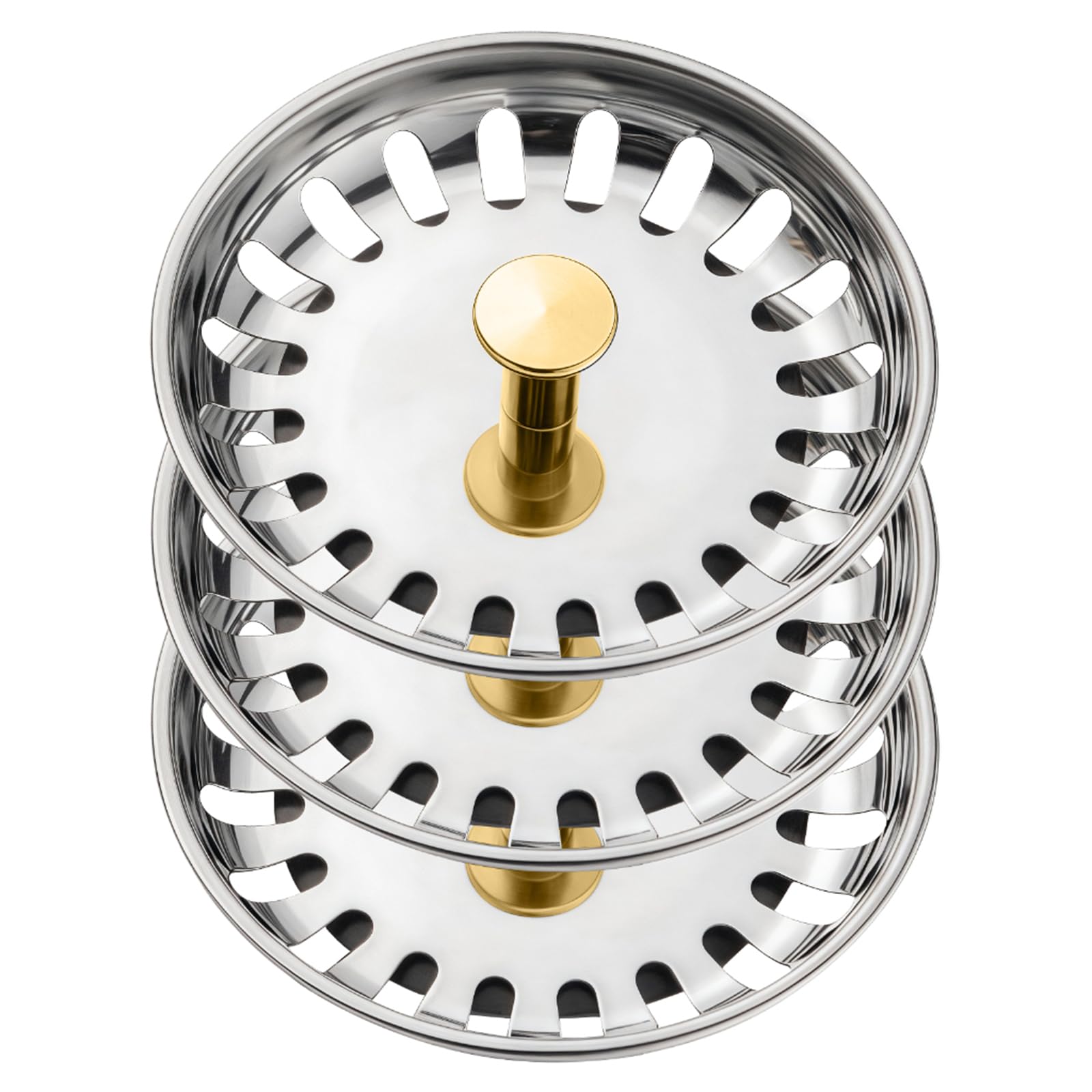 General Basin Drain Stoppers Strong Sink Strainer Food Debris Catcher Sinks Plugs Quick Fixing for 80 to 82MM Basin Sink Stoppers