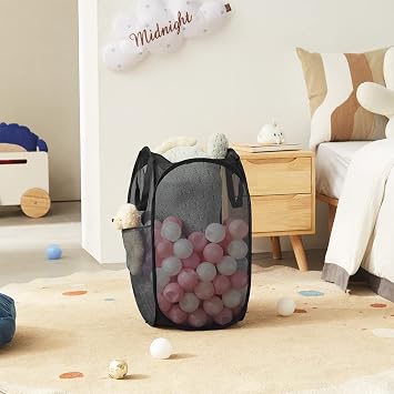 Pop Up Laundry Hamper and Slim Rolling Laundry Hamper Bundle