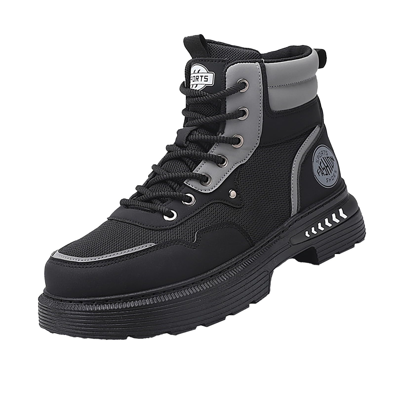 Botas de senderismo para hombre, transpirables, de malla, con cordones