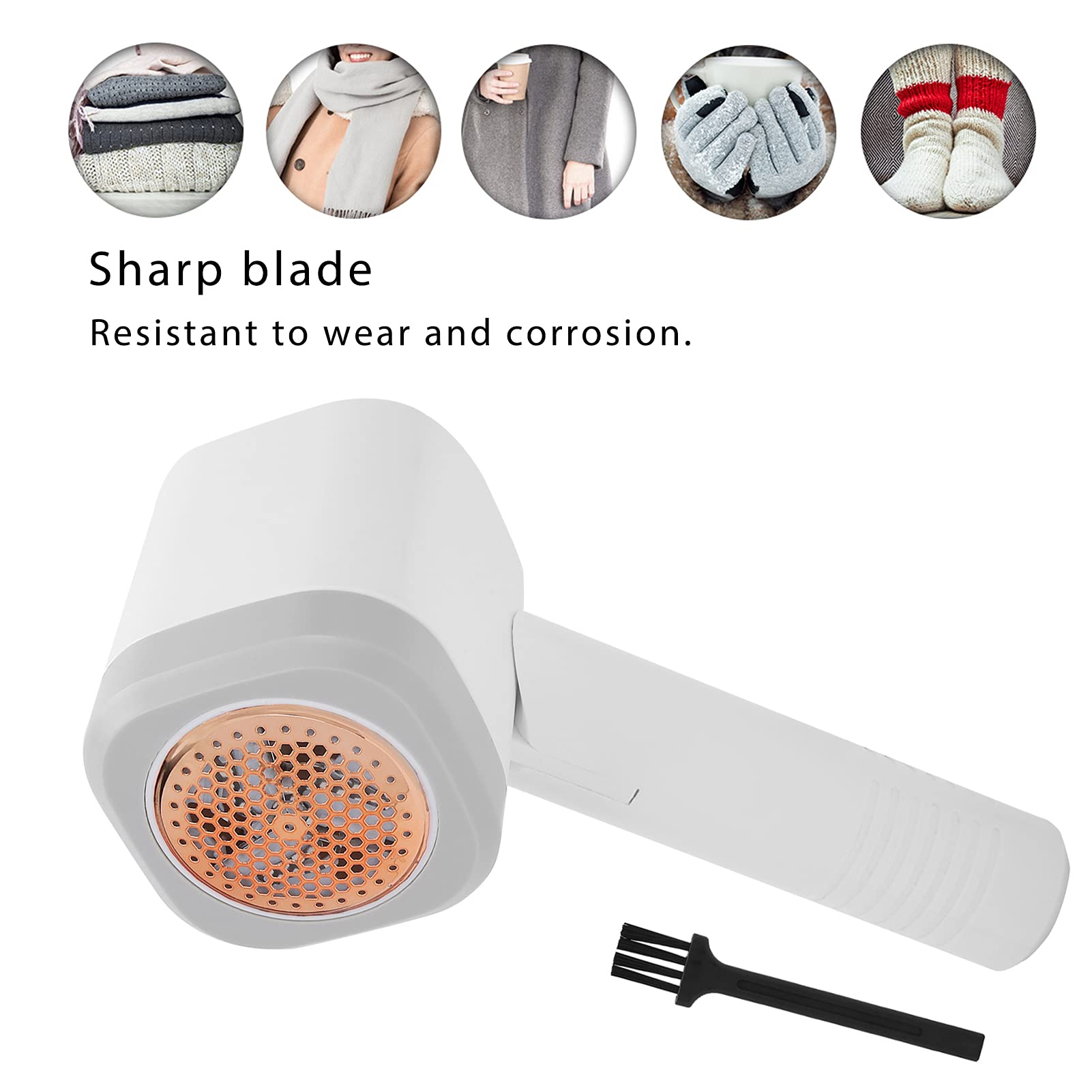 Fabric Shaver Electric Rechargeable Portable Lint Remover Defuzzer for Kleidung Pullover Jacken PET Flusenentferner mit Schutznetz Akkubetrieben