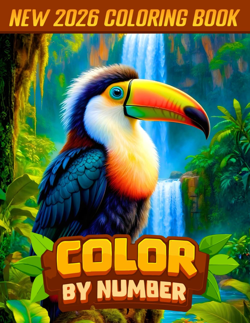 Color by Number New 2026 Coloring Book: Easy Large Print Color By Number Pages for Adults and Seniors Featuring Flowers, Animals, Birds, Nature ... Print Color by Number Coloring Book)