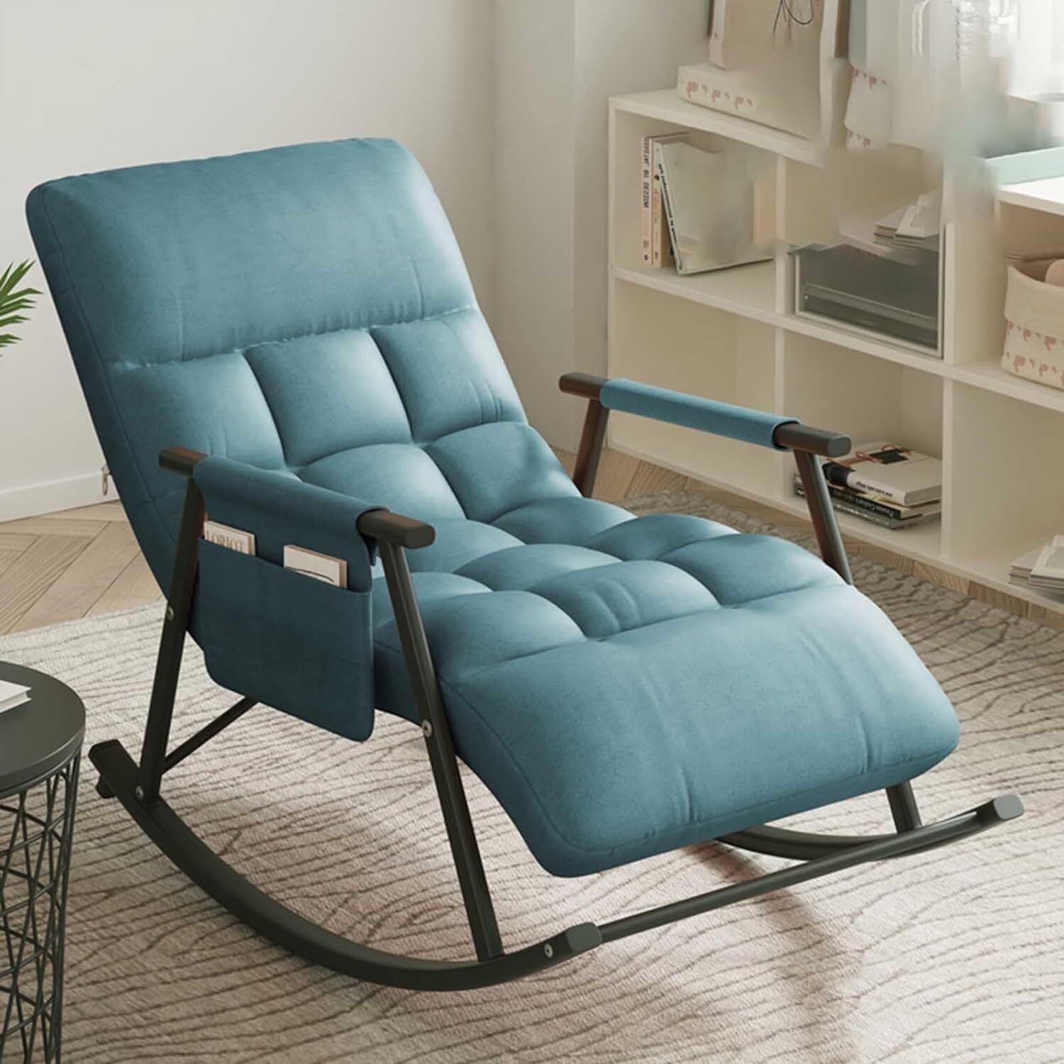 Fauteuil à bascule assise confortable intérieur extérieur déhoussable