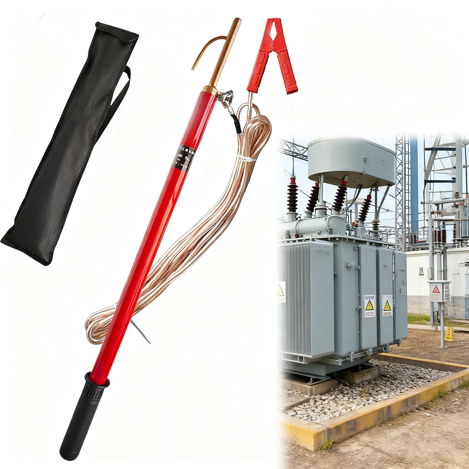 Perche de décharge pour lignes aériennes afin de sécuriser vos chantiers de 35 KV