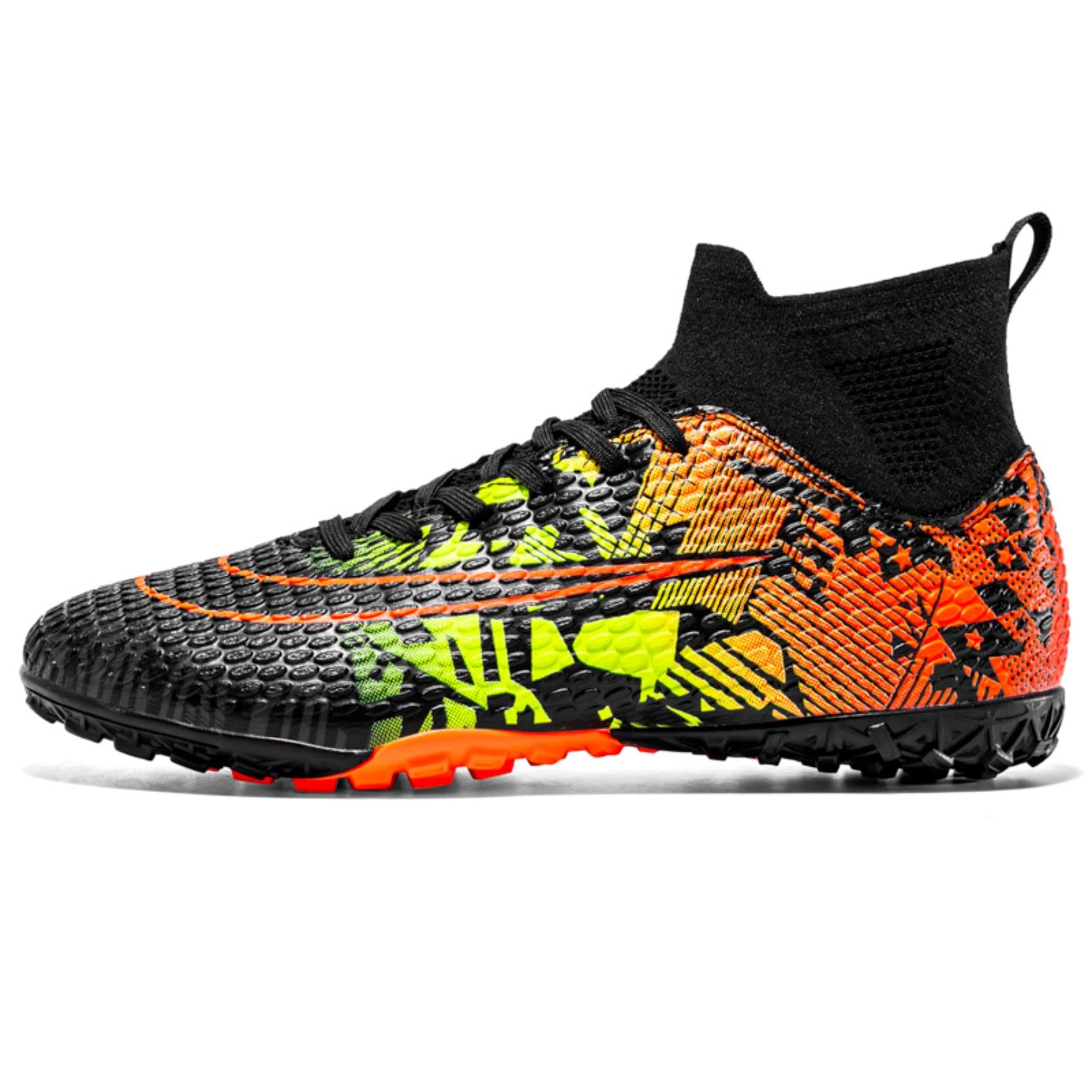 WEJIESS Zapatos de fútbol de los Hombres Antideslizante Picos Profesionales de fútbol Zapatos de Juego de los niños Zapatos de fútbol de Encaje hasta el Entrenamiento de los Zapatos Deportivos
