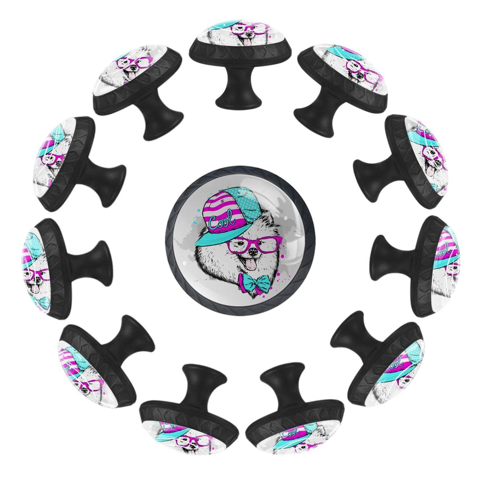 Boutons de tiroir ronds pour remplacer les poignées usées de commode lot de 12 rose 35mm