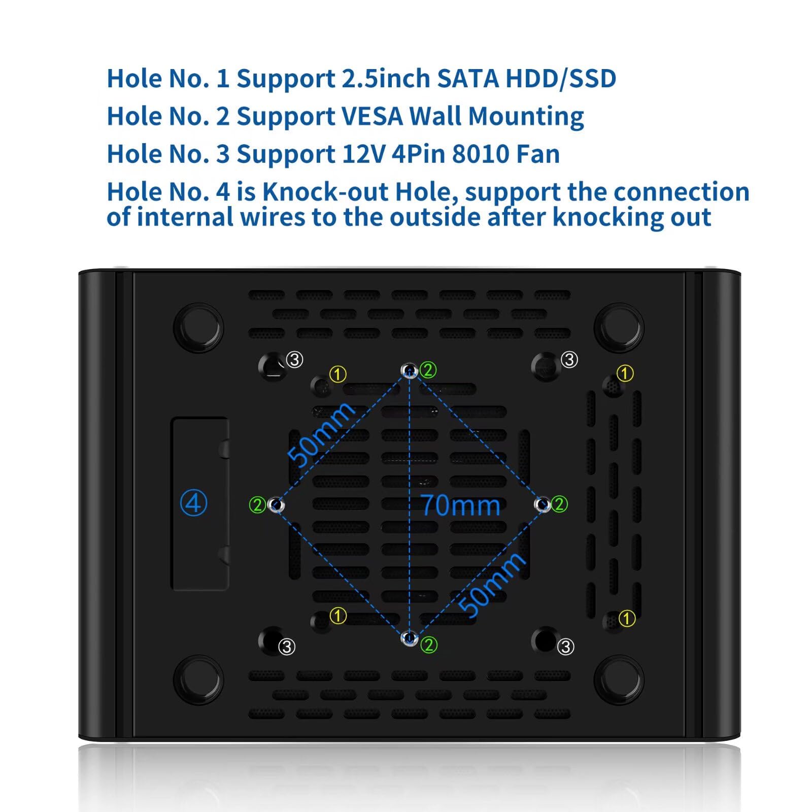 SJRC Twin Lake N150 Mini PC (up to 3.6GHz), Dual 10GbE SFP+ Ports Firewall Appliance 2 x i226V 2.5GbE LAN, Micro Router Computer for Win/Linux/OPNsense, 16GB DDR5 RAM 128GB SSD