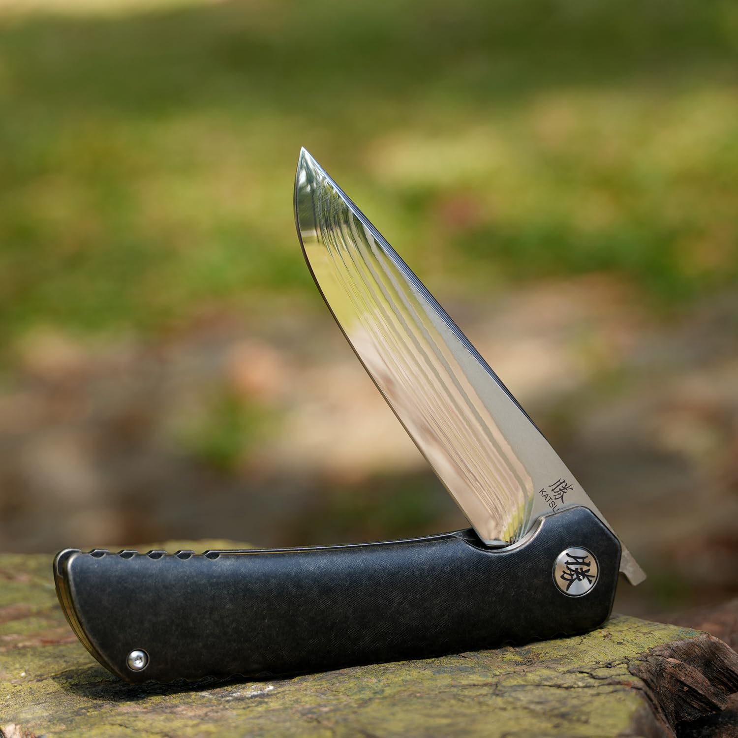 KATSU Folding Pocket Japanese Knife, 17 Layers ZDP-189 Super Steel
